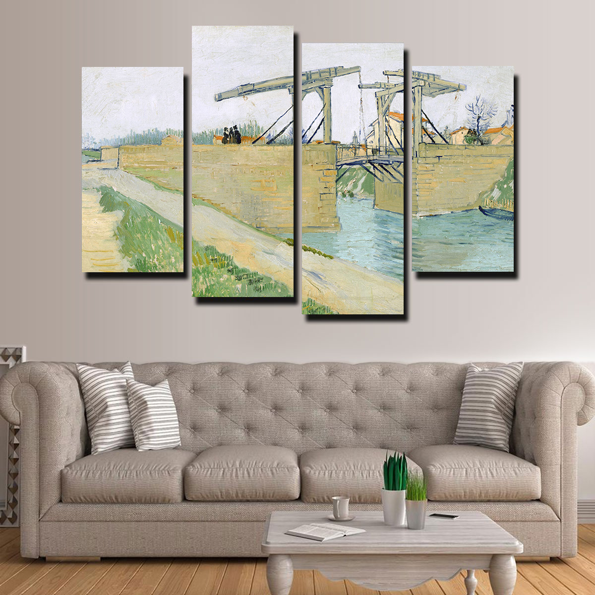 Vincent van Gogh's De brug van Langlois Stunning Wall Art