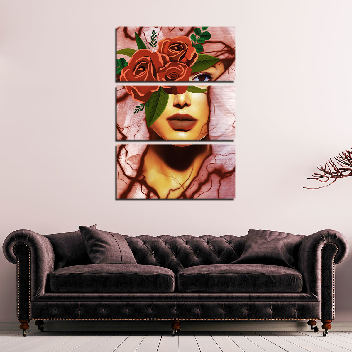 Stunning Abstract Girl Wall Art by George Sorin