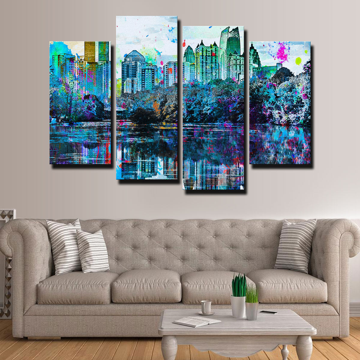 Stunning Abstract Atlanta Wall Art for Modern Decor