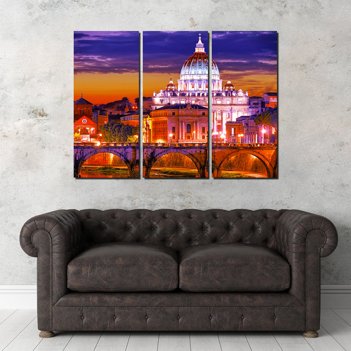 Stunning Saint Peters Basilica Vatican Wall Art by Dina Rolle