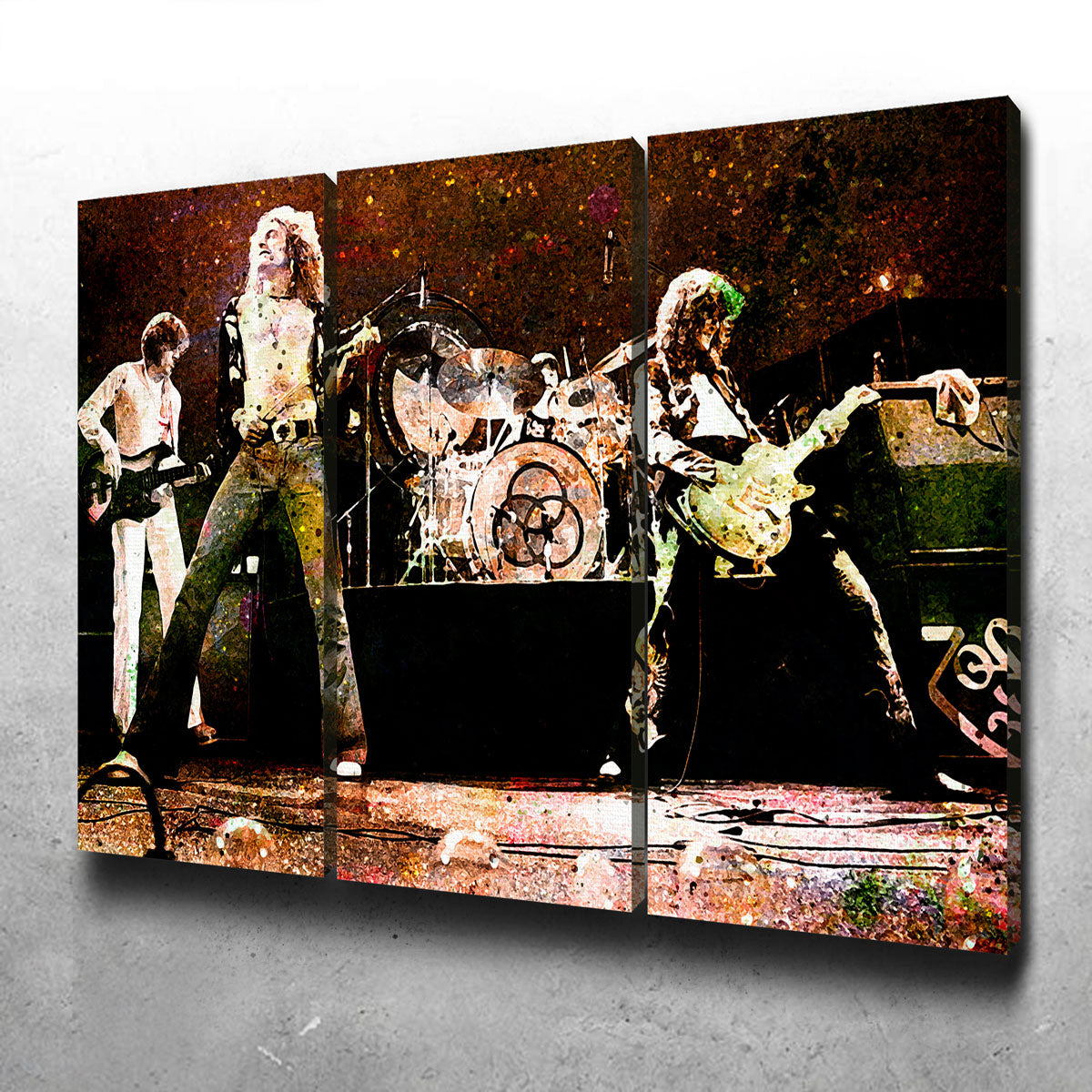 Stunning Live Led Zeppelin Wall Art - Museum-Quality Canvas Print