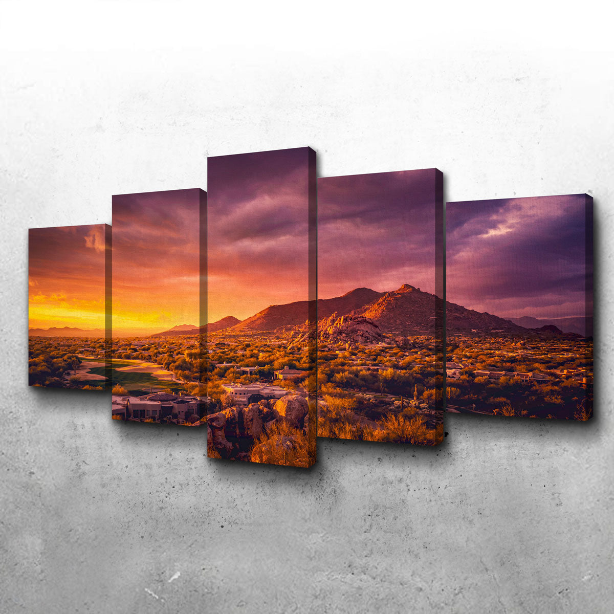 Stunning Scottsdale Desert Sunset Wall Art for Your Home Decor