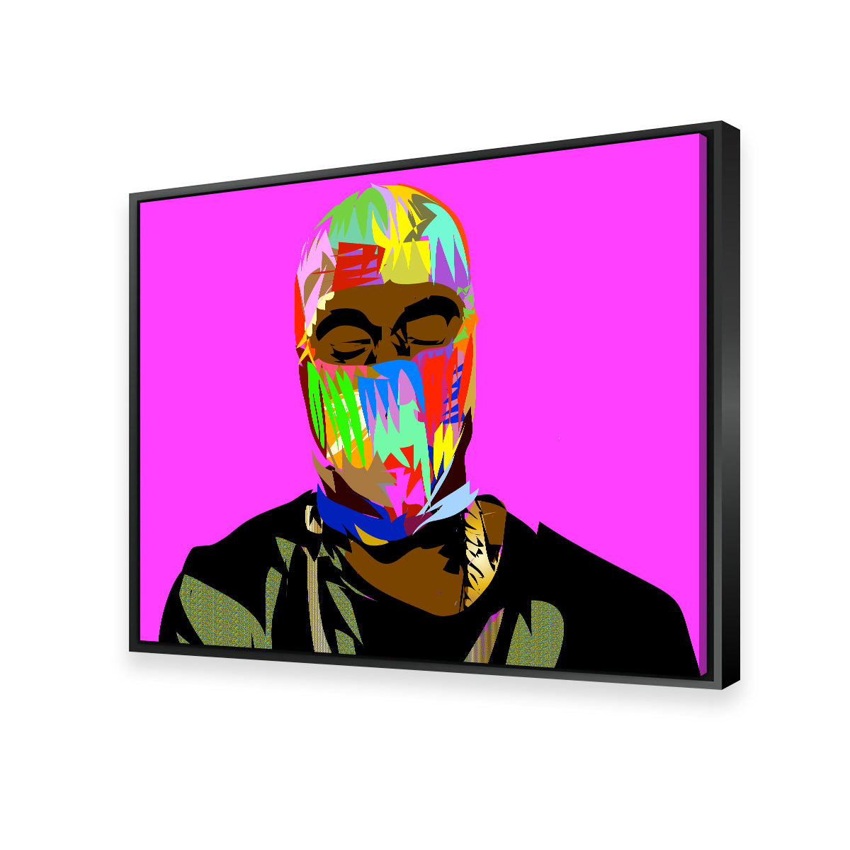 Stunning Yay Mask Wall Art - Handmade Museum-Quality Canvas Print