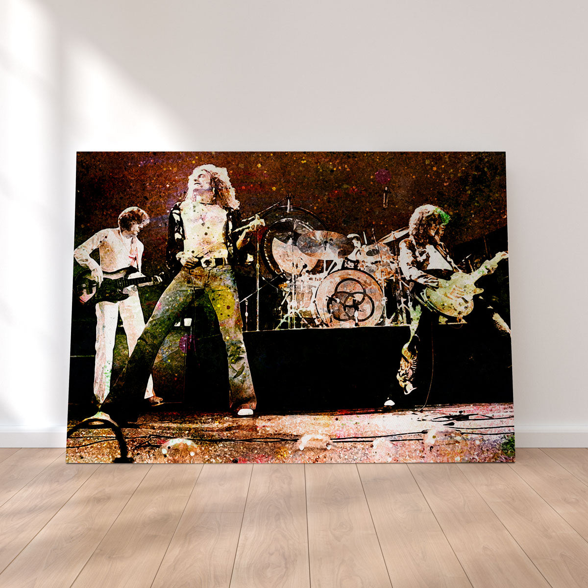Stunning Live Led Zeppelin Wall Art - Museum-Quality Canvas Print