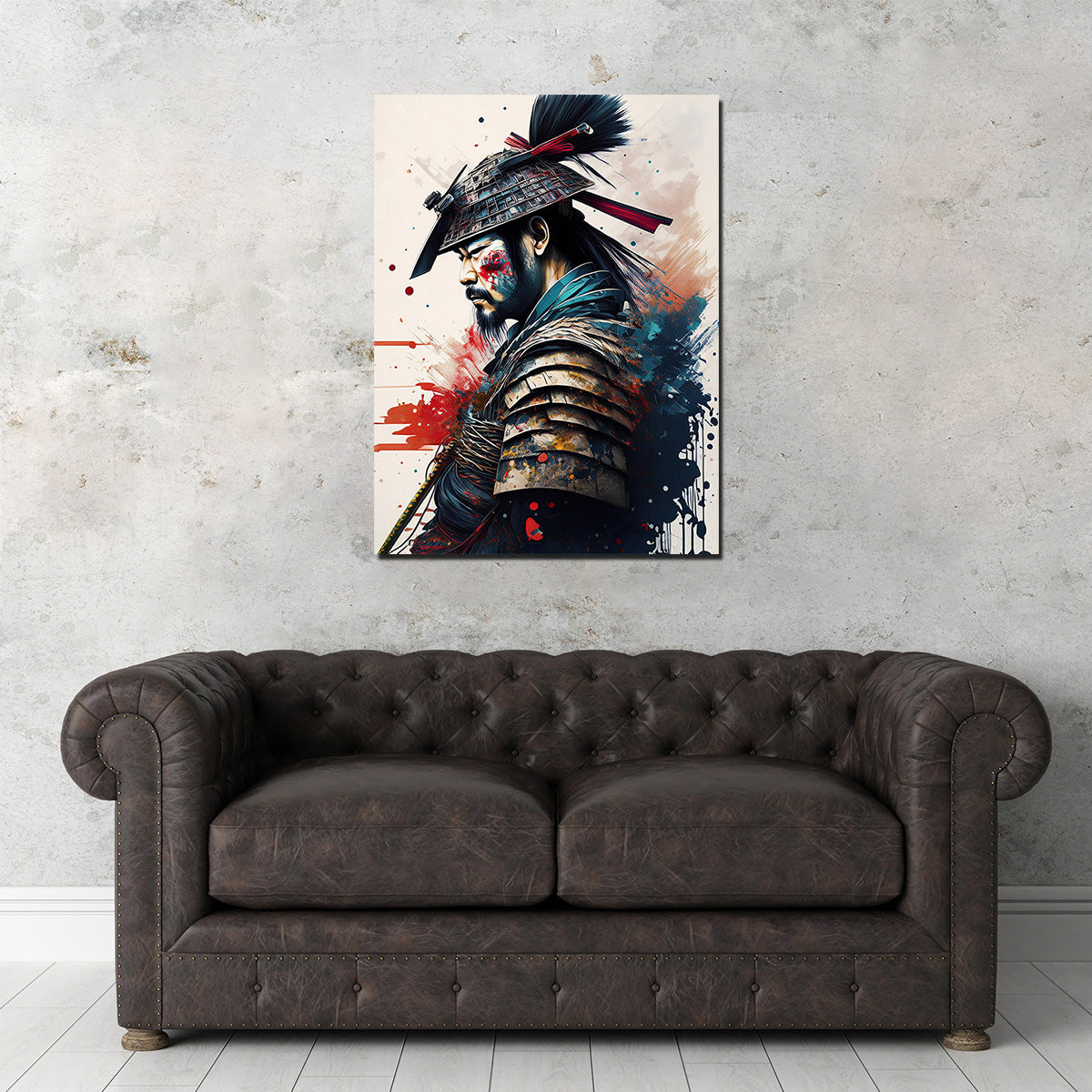 Authentic Japanese Samurai Inspired Wall Art Paintings