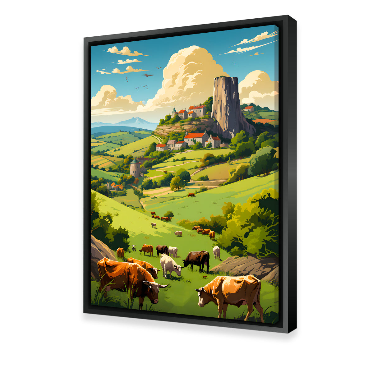Exquisite French Countryside Wall Art by Valth Graphics