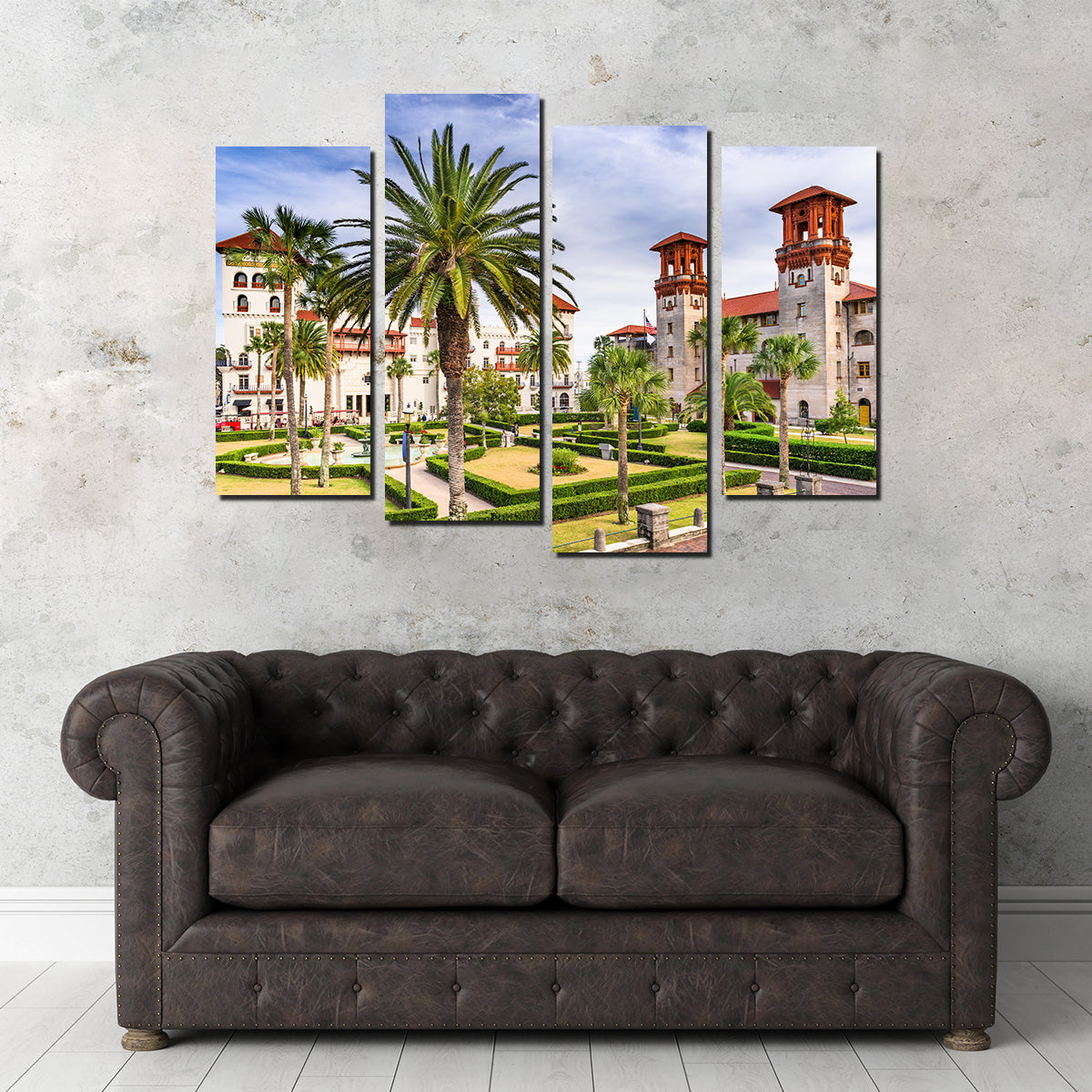 St. Augustine - Alcazar Courtyard Exquisite Wall Art for Home Decor
