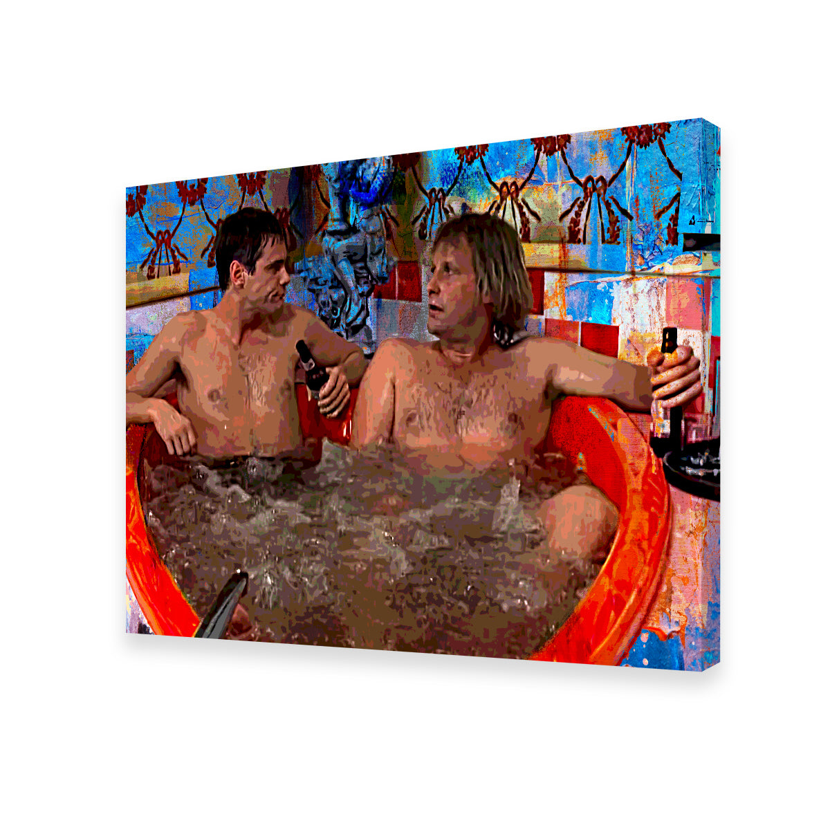 Dumb and Dumber Heart Tub - Premium Handmade Canvas Print