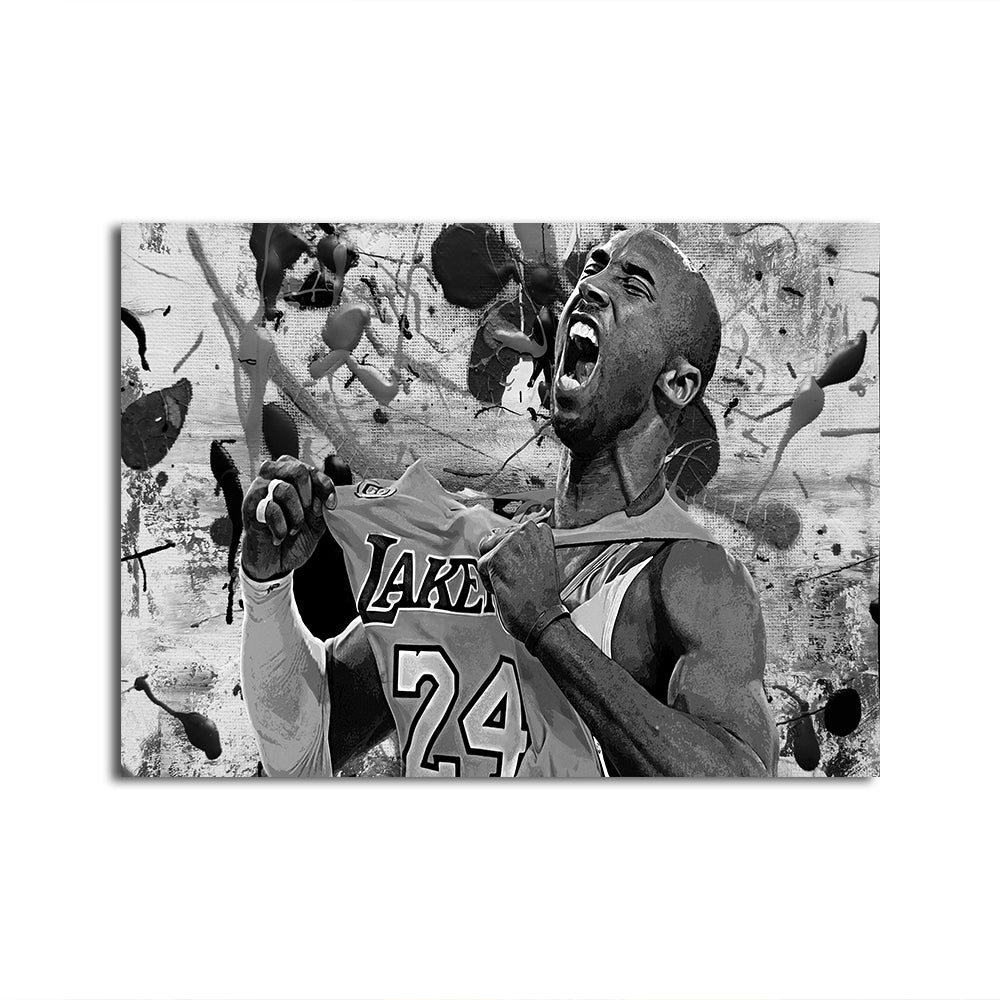 Stunning The Black Mamba Grayscale Wall Art for Modern Interiors