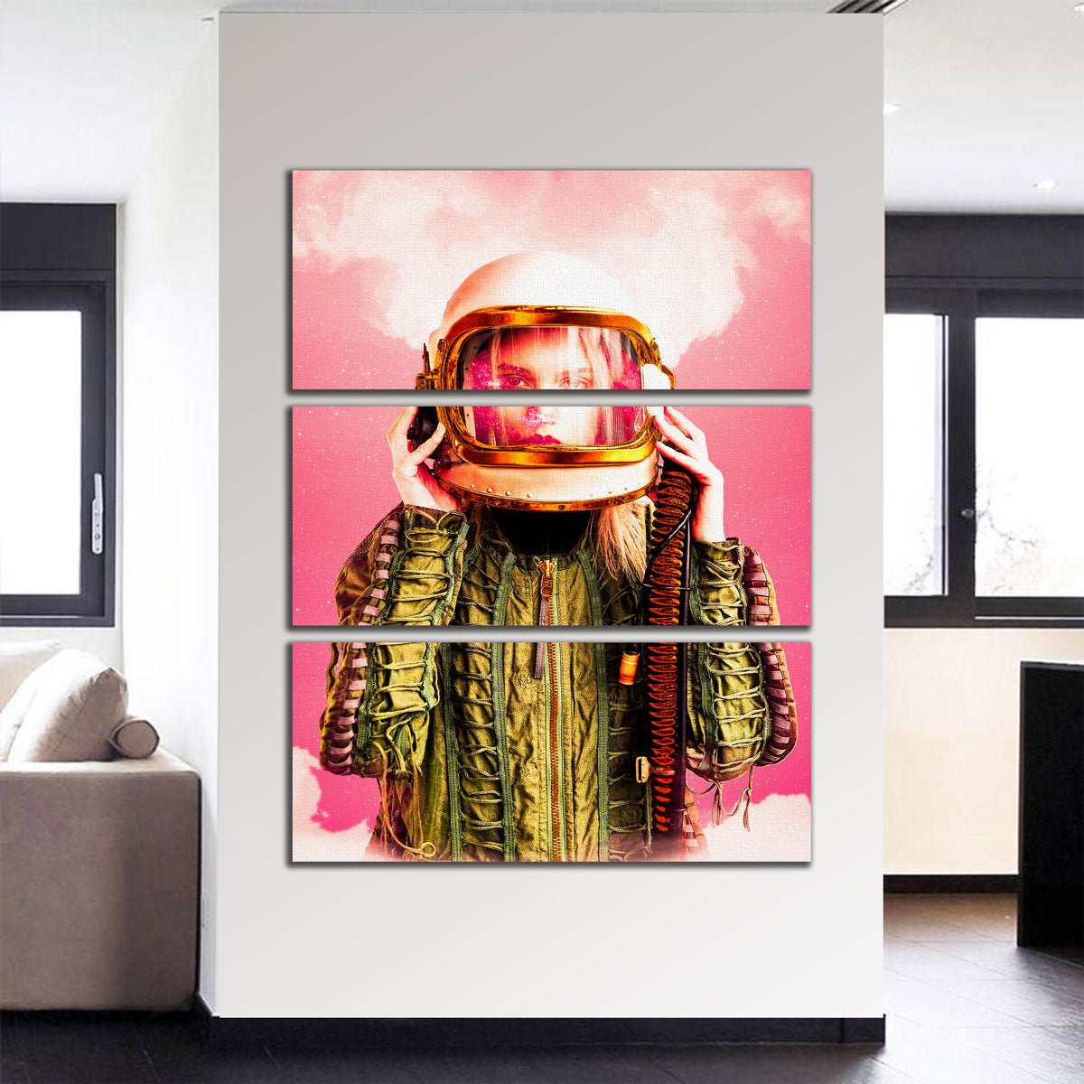 Stunning Space Girl Wall Art by Manuel Luces