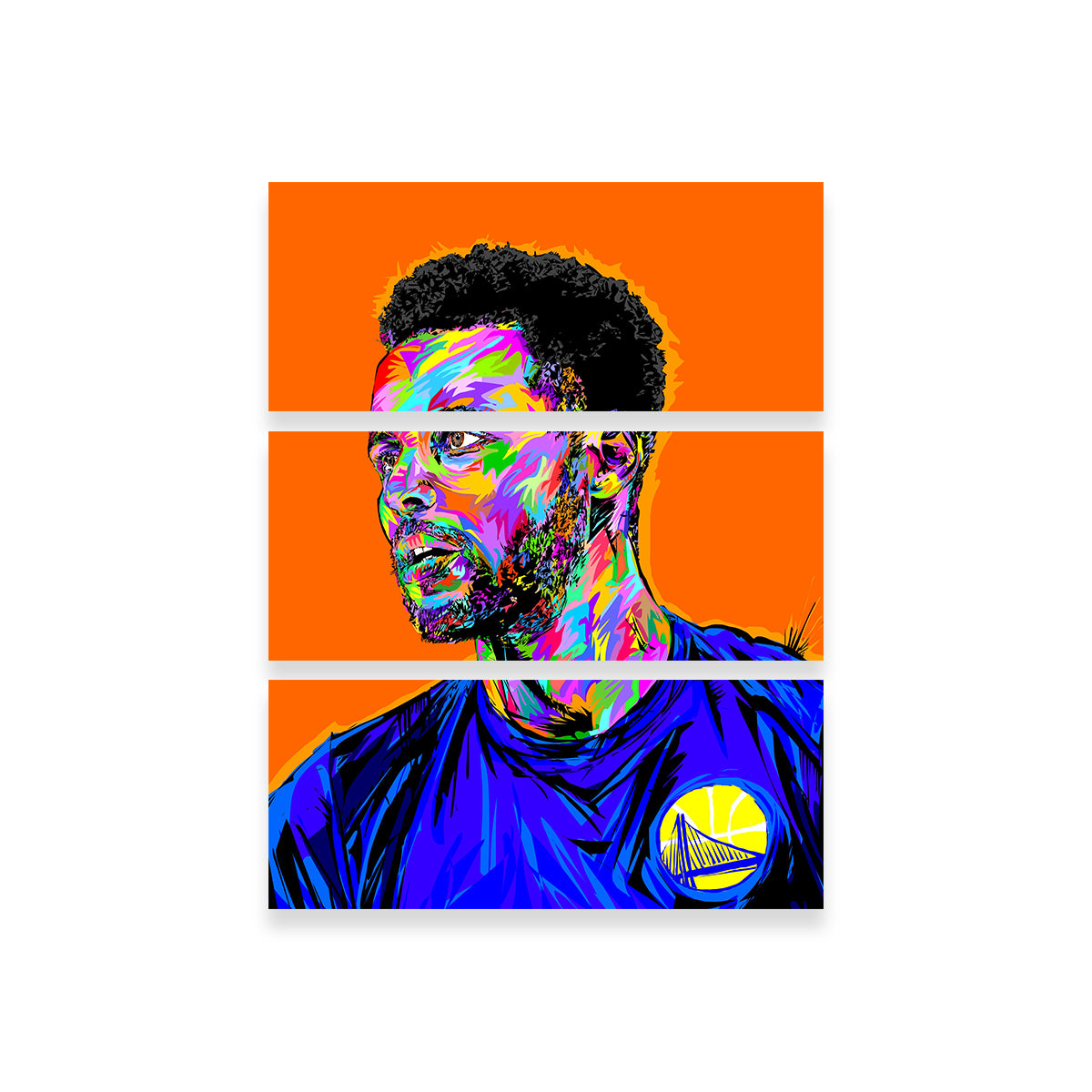 Steph Curry High - Quality Wall Art for Basketball Fans