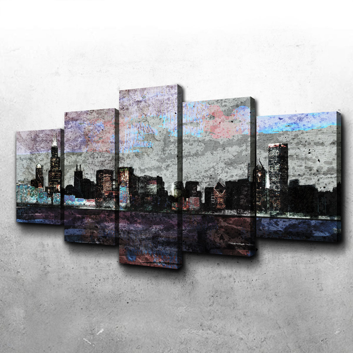 Stunning Dusk Chicago Skyline Wall Art for a Chic Home Decor
