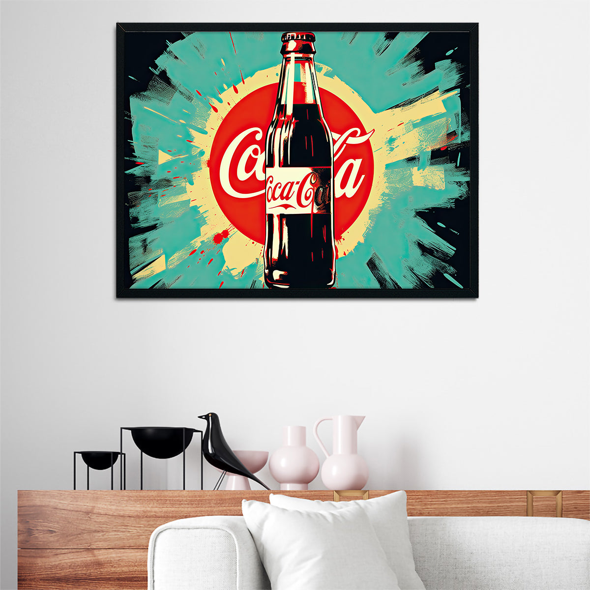 Stunning Coca Cola Bottle Wall Art by Ralph & Laura Design