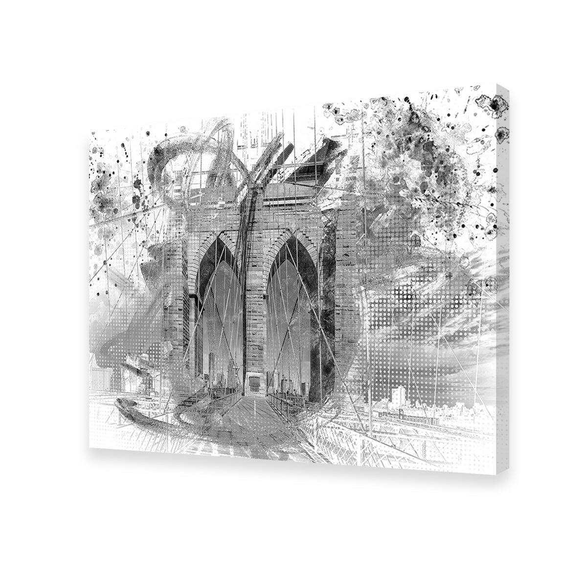 Stunning City Art Brooklyn Bridge Wall Art by Melanie Viola
