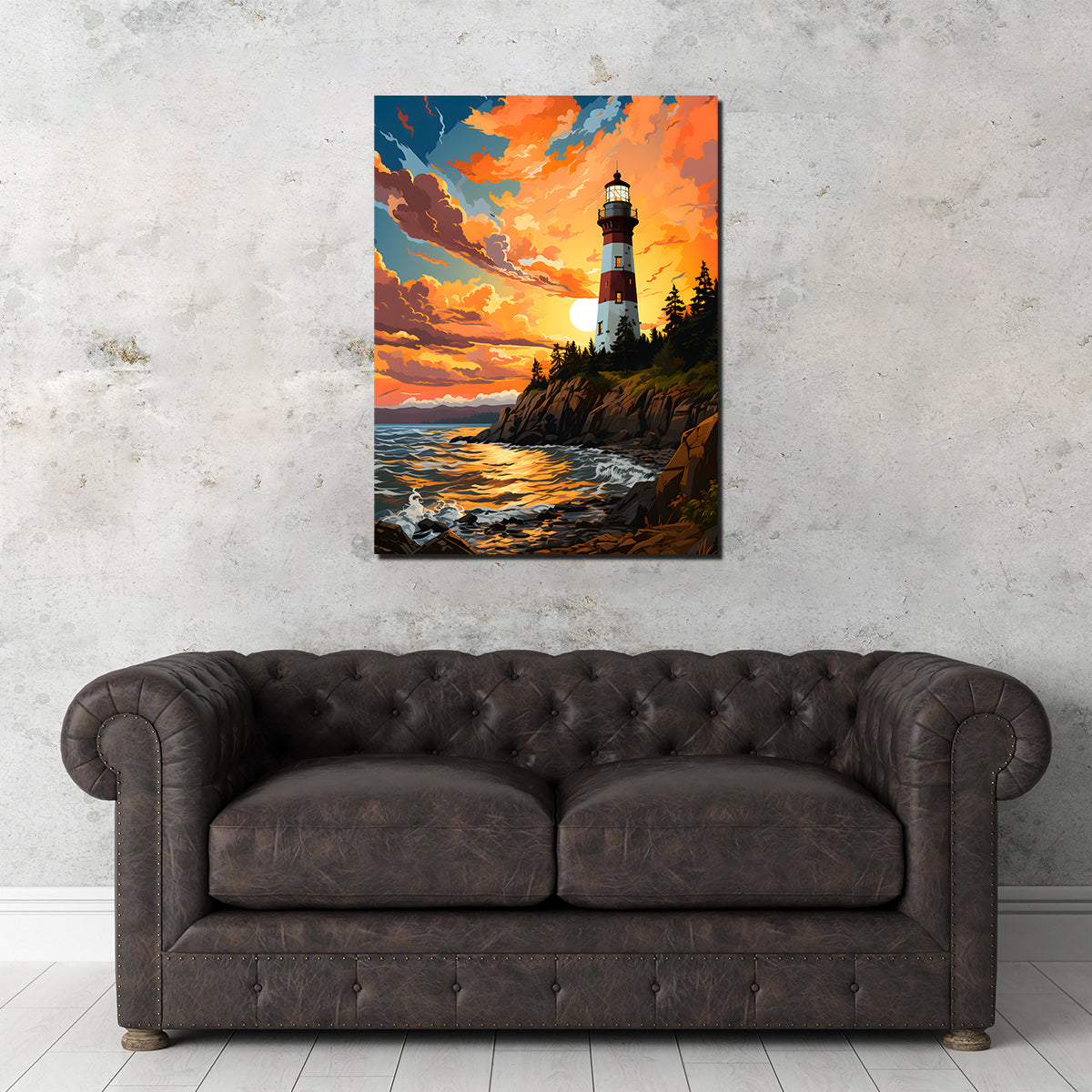 Exquisite India - Kovalam Lighthouse Wall Art for Home Decor