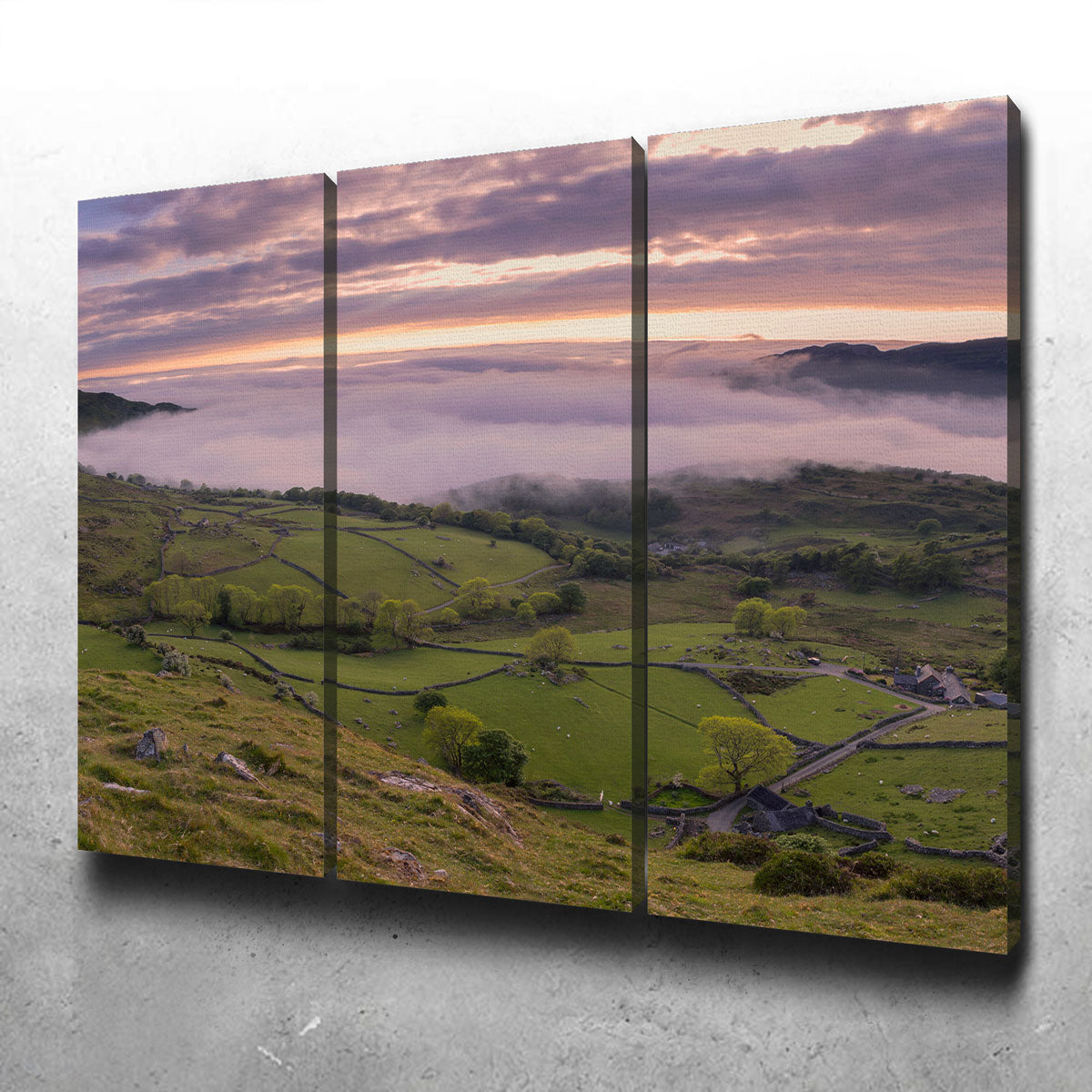 Stunning Receding Fog Wall Art by Mike Cotton