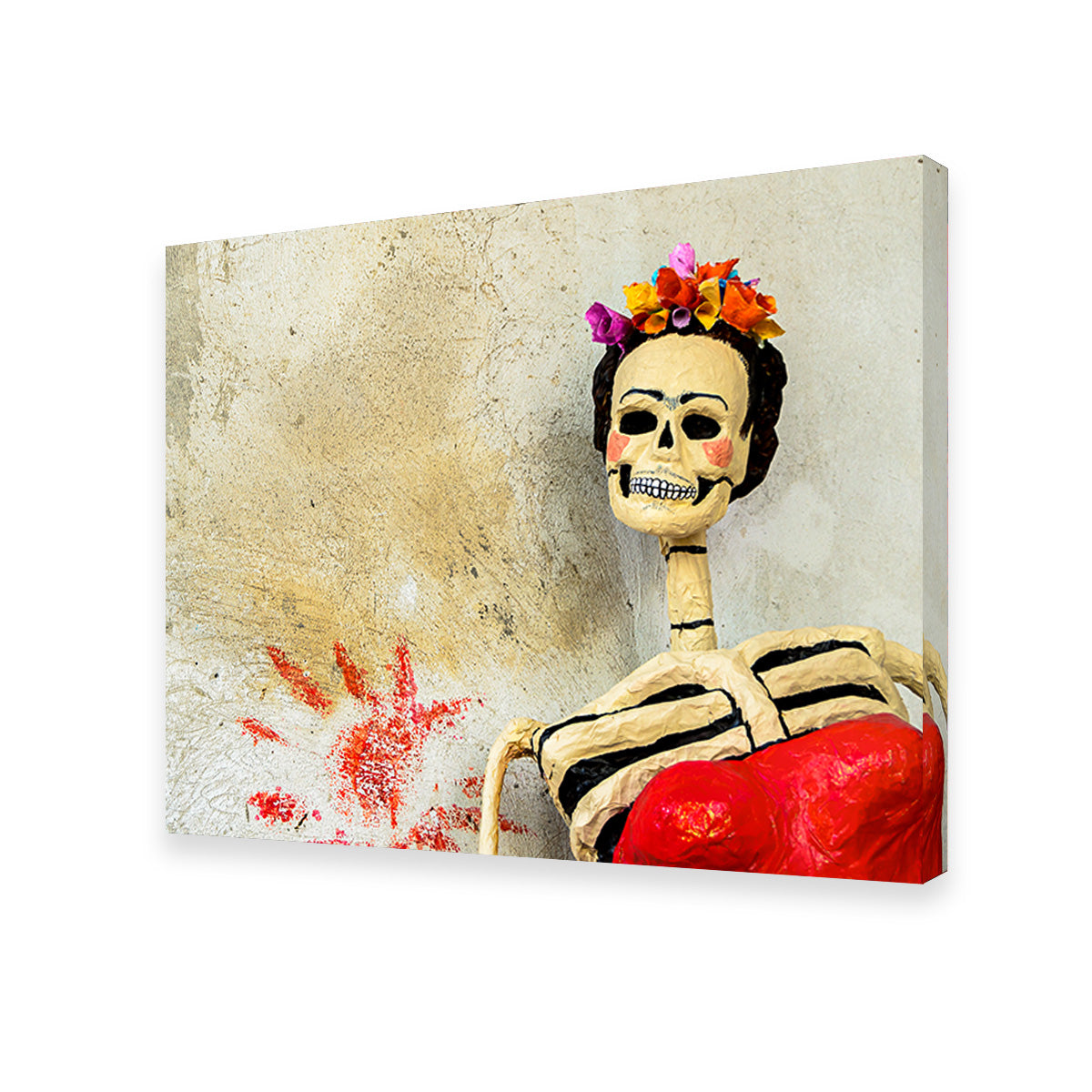Stunning Day of the Dead Catrina Skeleton Wall Art for Home Decor