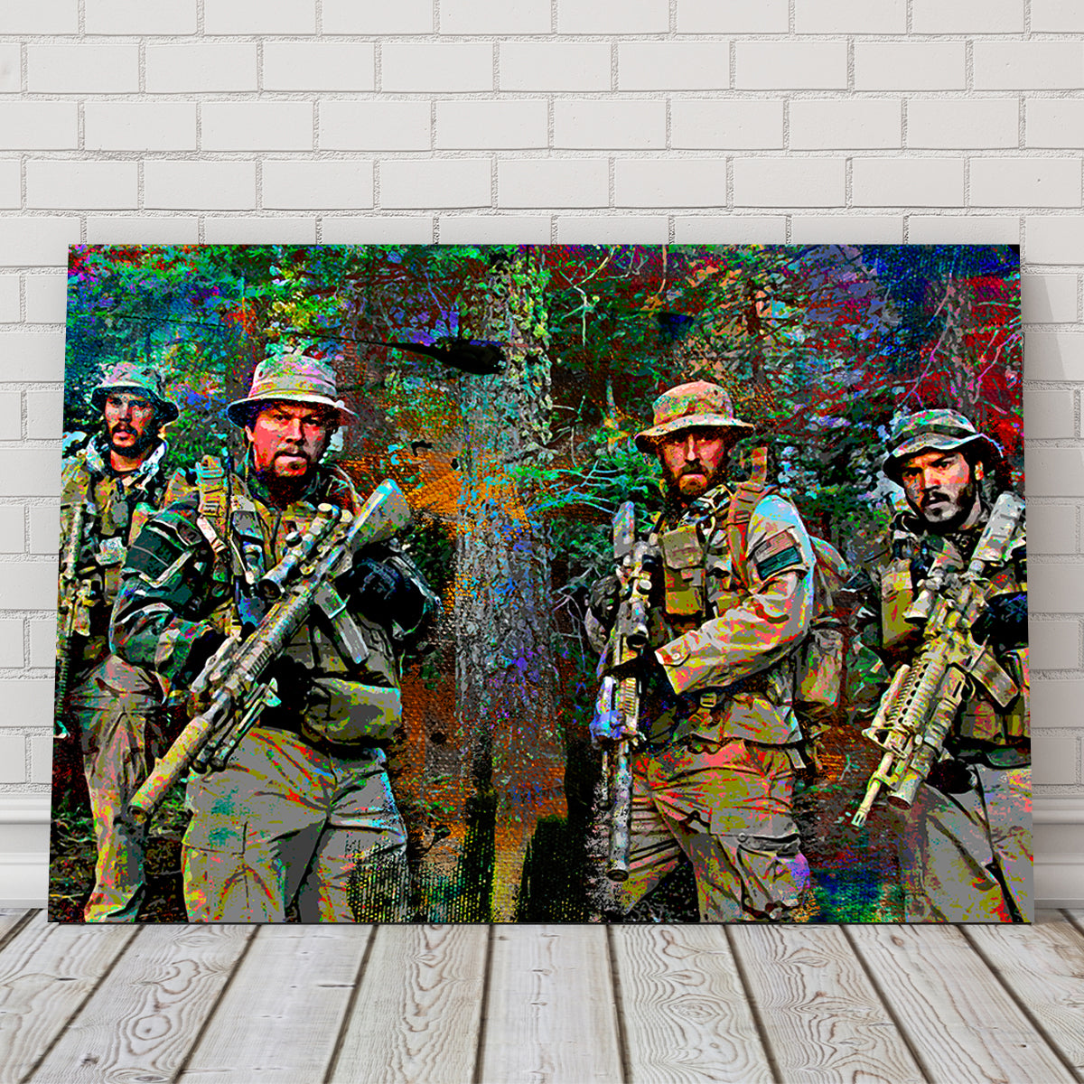 Lone Survivor Crew Wall Art - Premium Kiln - Dried Pine Framed Canvas