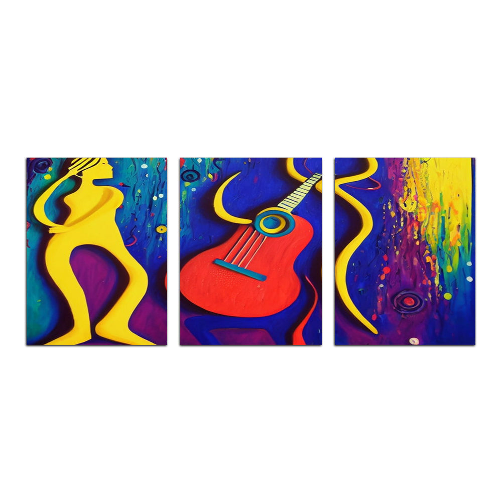 Stunning Guitar Art Wall Decor by Birch & Ink Sisters