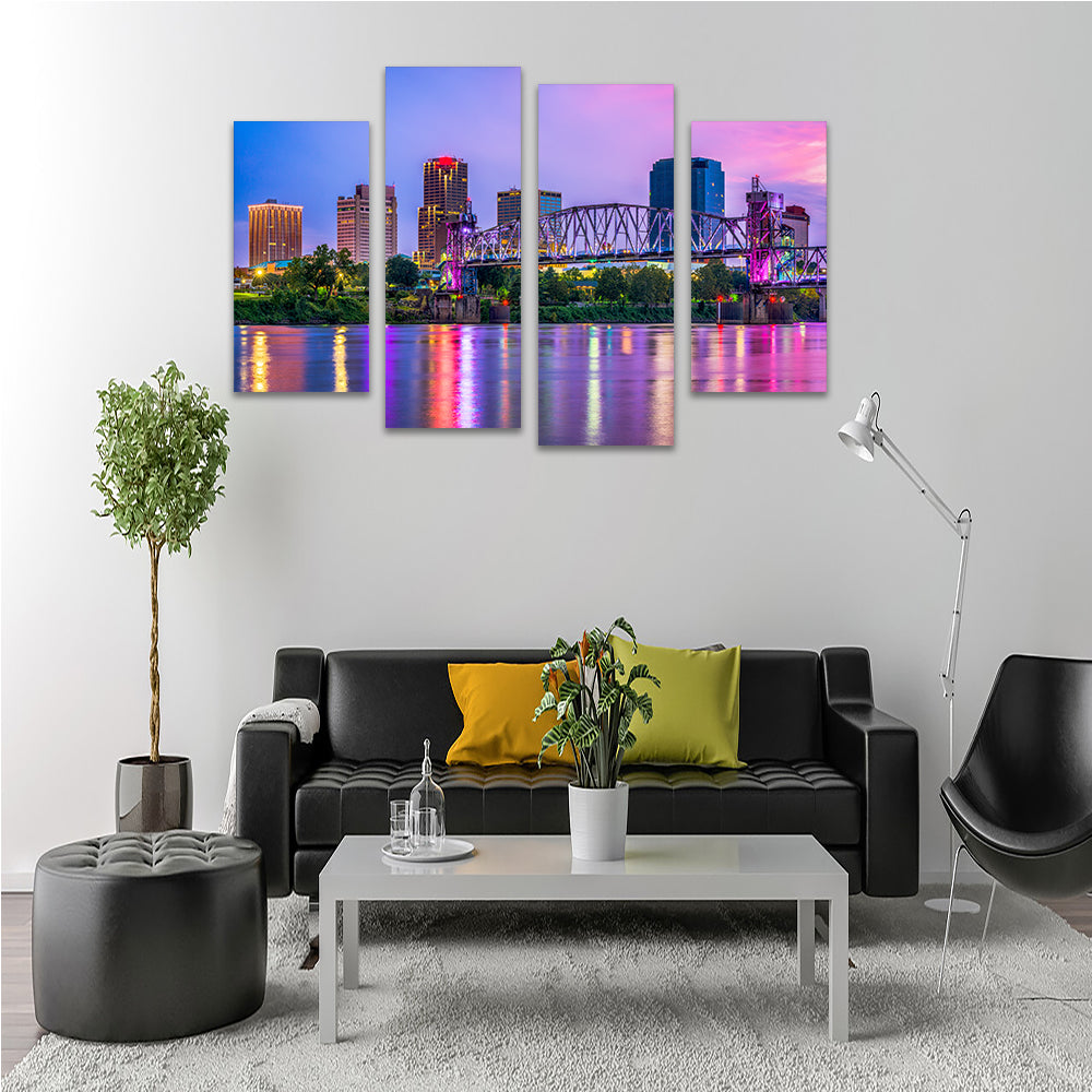 Exquisite Little Rock Skyline Wall Art for Stunning Decor