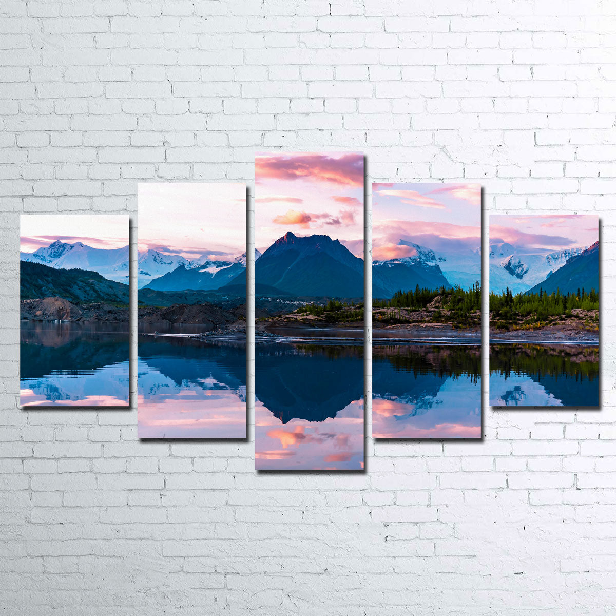 Stunning Glacier Sunset Wall Art by Lucas Moore