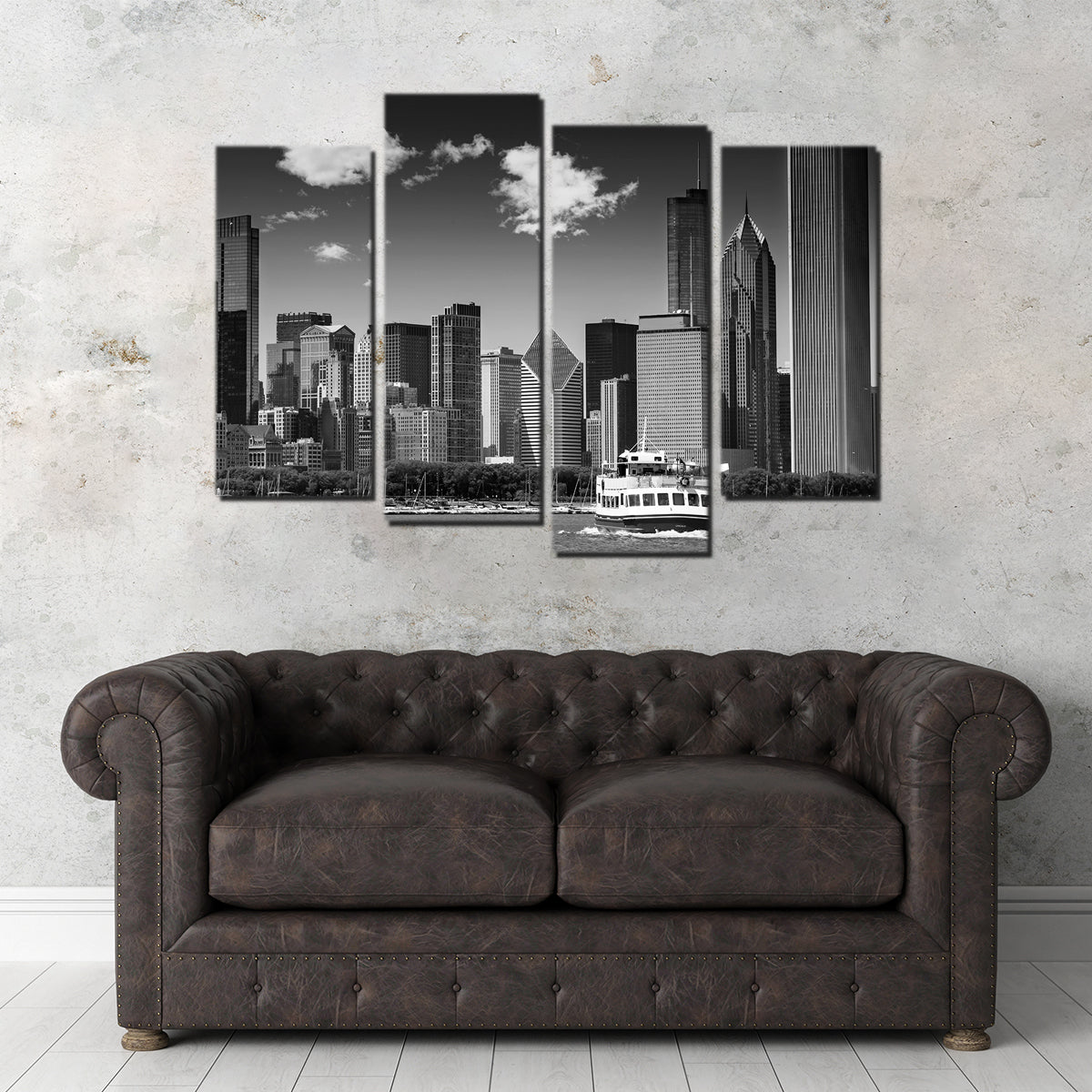 Stunning Chicago Skyline Wall Art by Melanie Viola