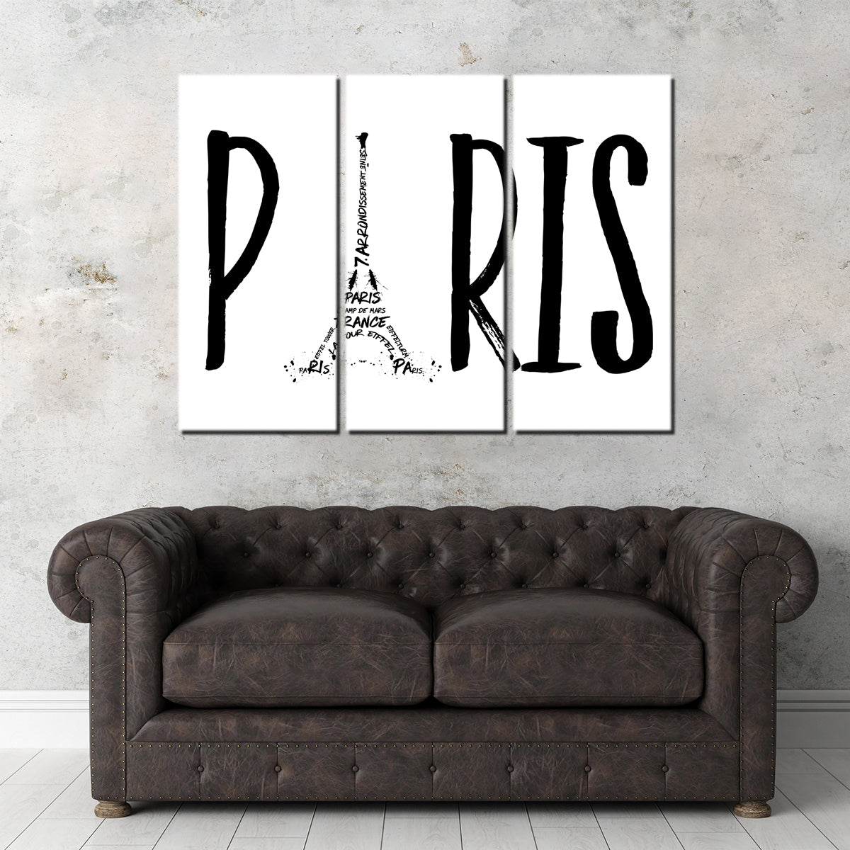 PARIS Typography Wall Art - Stunning Canvas Prints for Home Decor