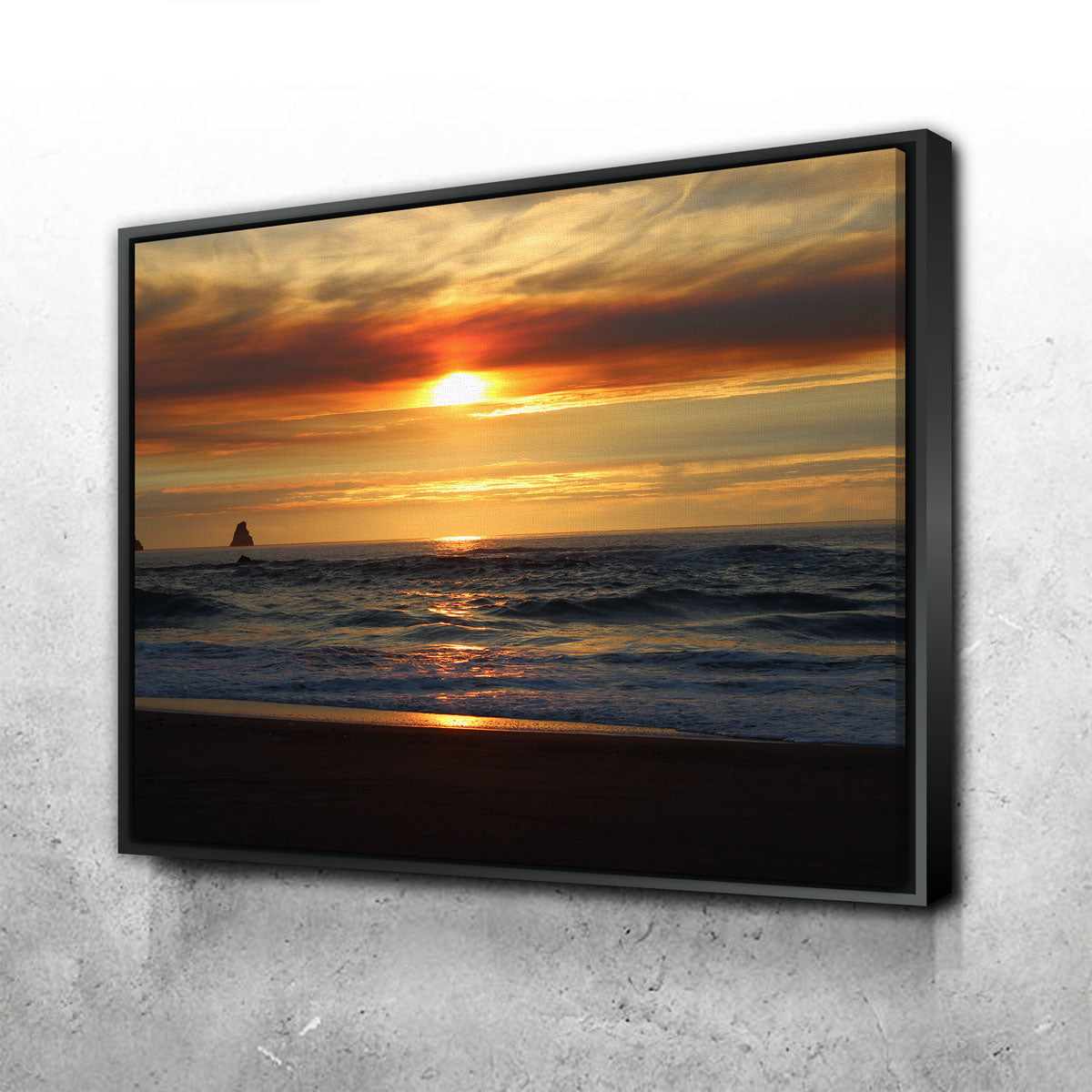 Breathtaking Oregon Coast Sunset Wall Art for Stunning Home Decor