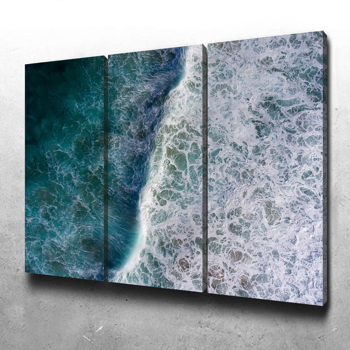 Stunning Blue Wave Wall Art by Karolis Janulis