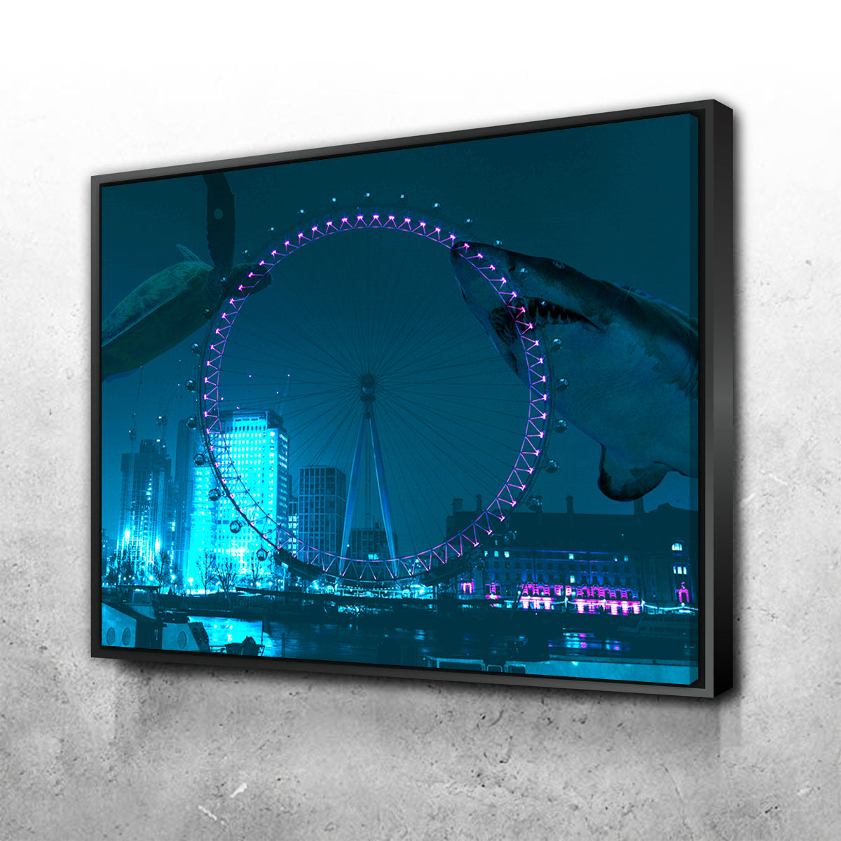 Stunning London Eye Manipulation Wall Art for Home Decor