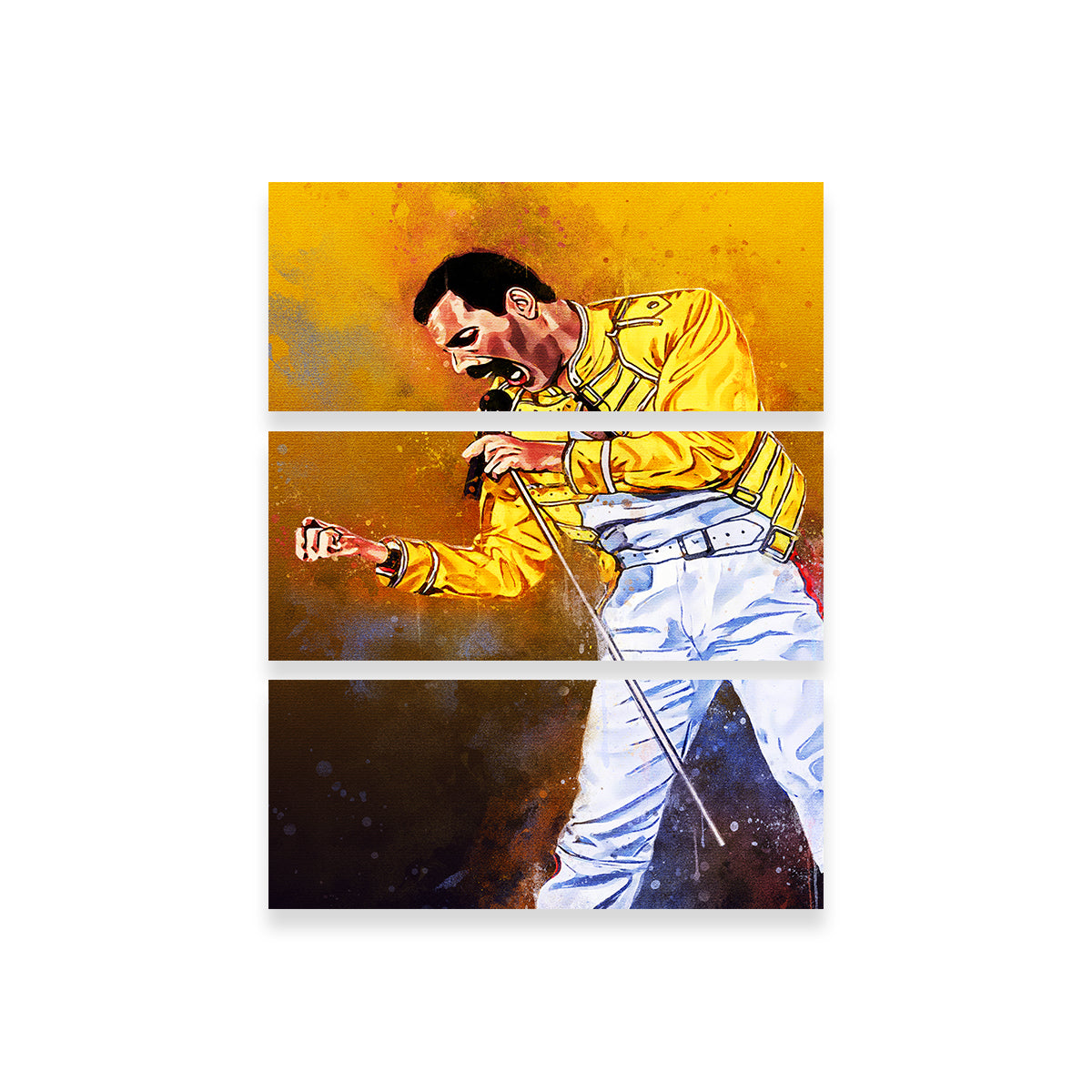 Gorgeous Freddie Mercury Painting Wall Art for Stunning Home Decor