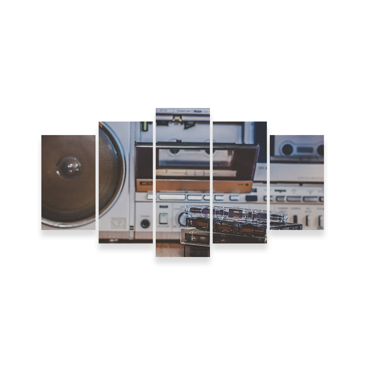 High - quality Boombox and Cassettes Set