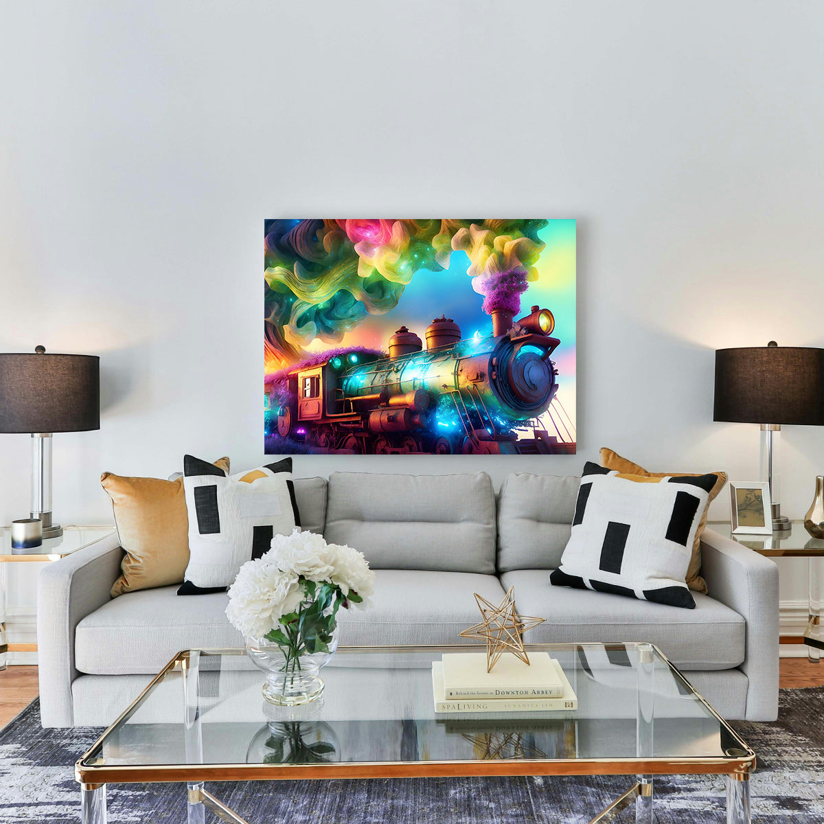 Exquisite Rainbow Railways Art Prints
