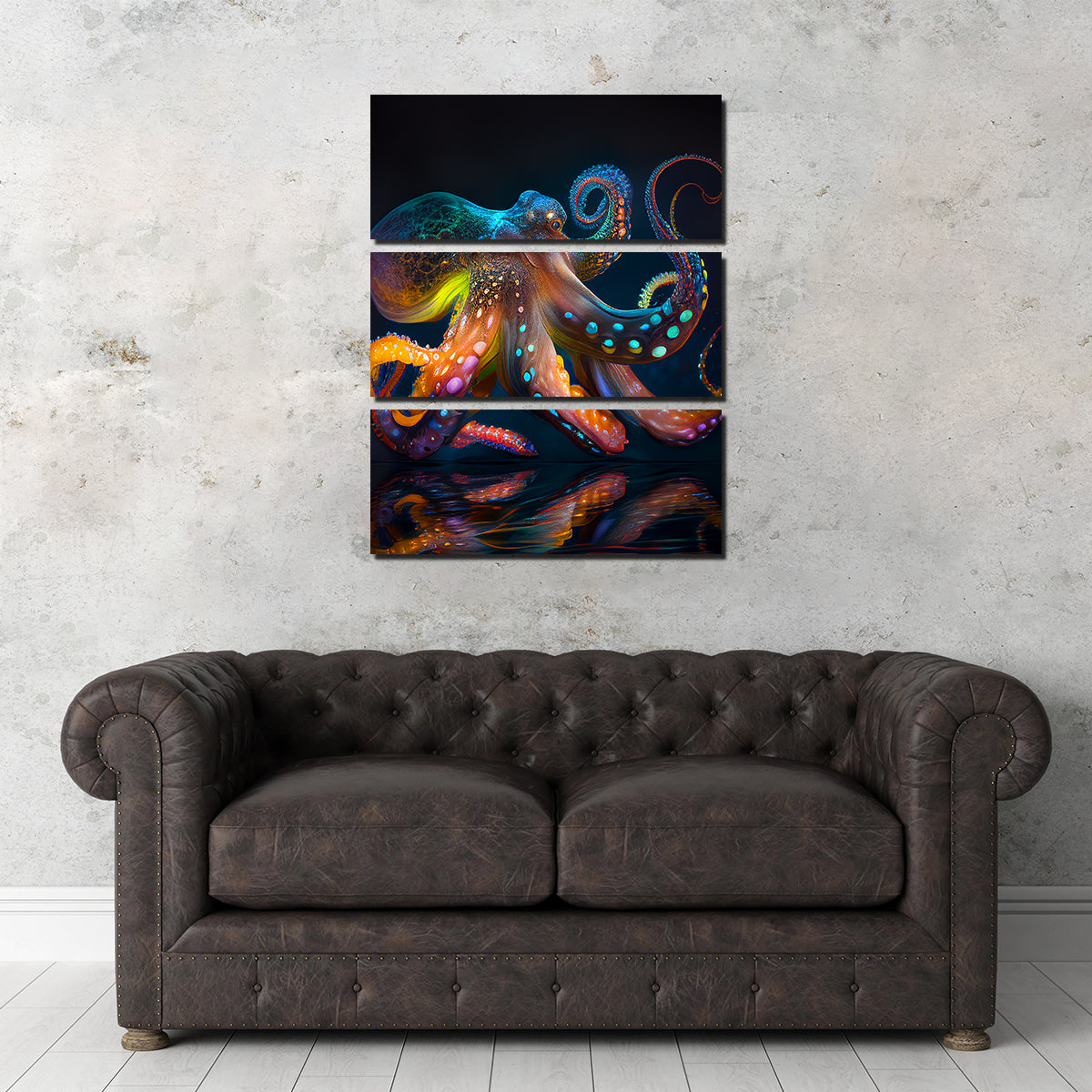 Eye - Catching Glowing Octopus Wall Art for Home Decor