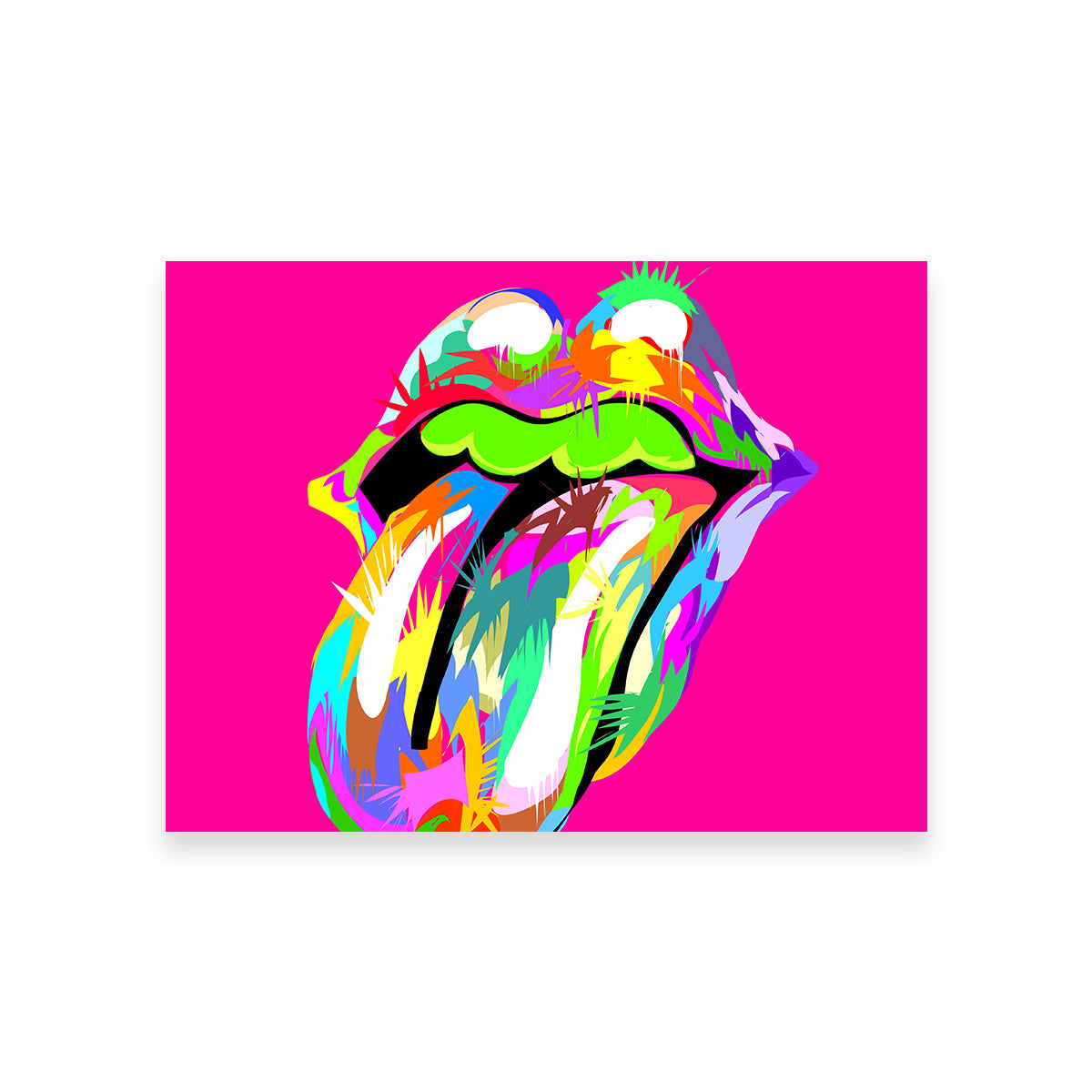 Cool Rolling Mouth Swag Wall Art for Stunning Decor