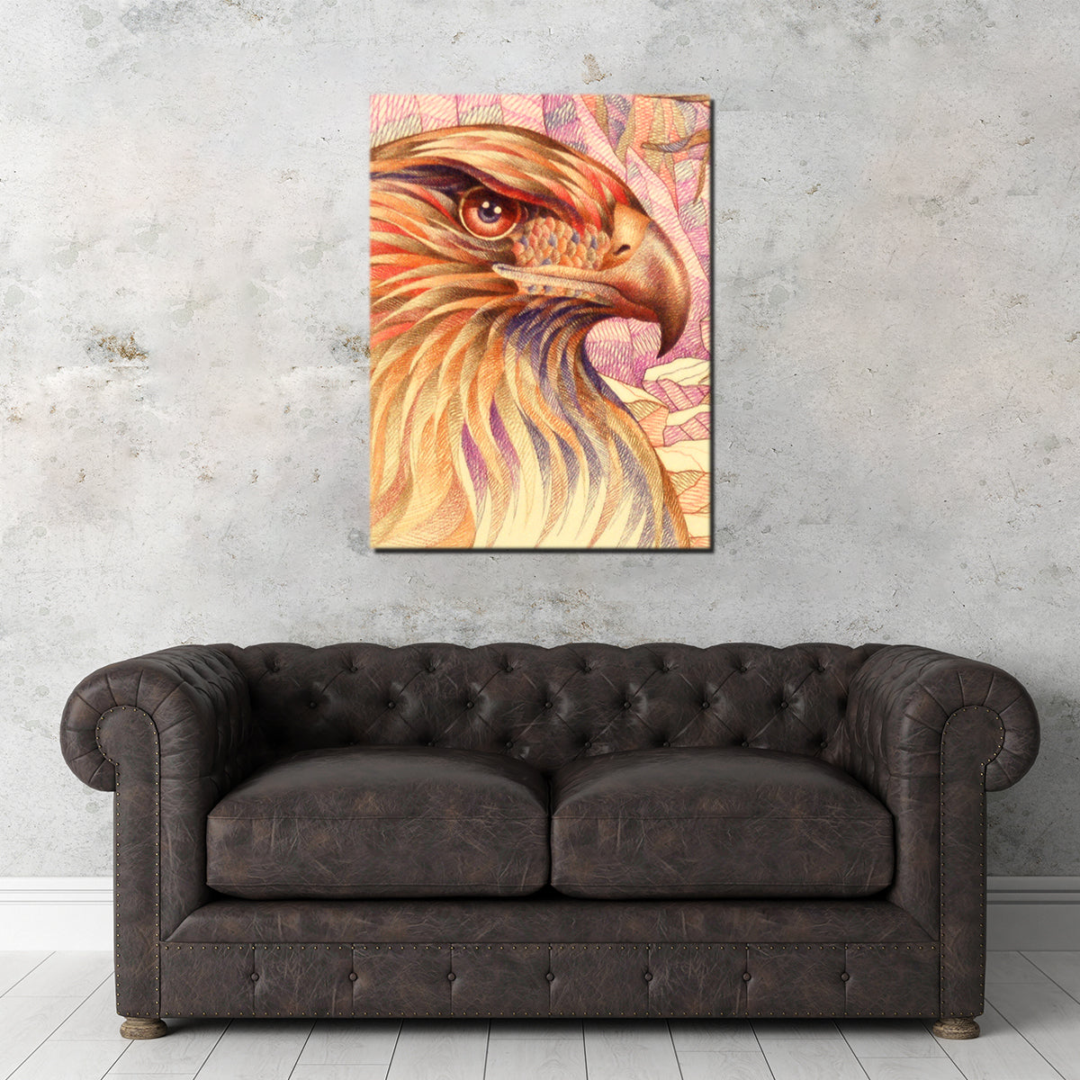 Eye - Catching Raptor's On The Lookout Wall Art for Your Home Decor