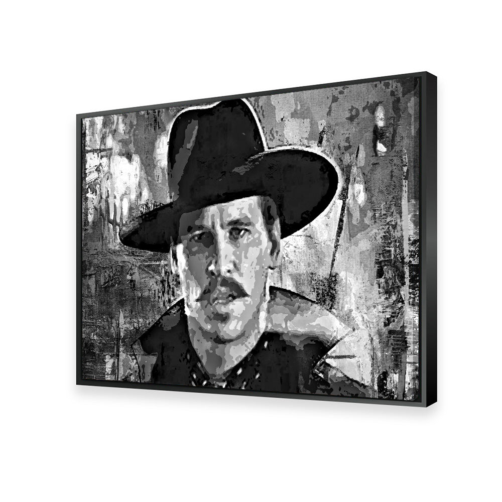 Stunning Doc Holliday Grayscale Wall Art for Home Decor