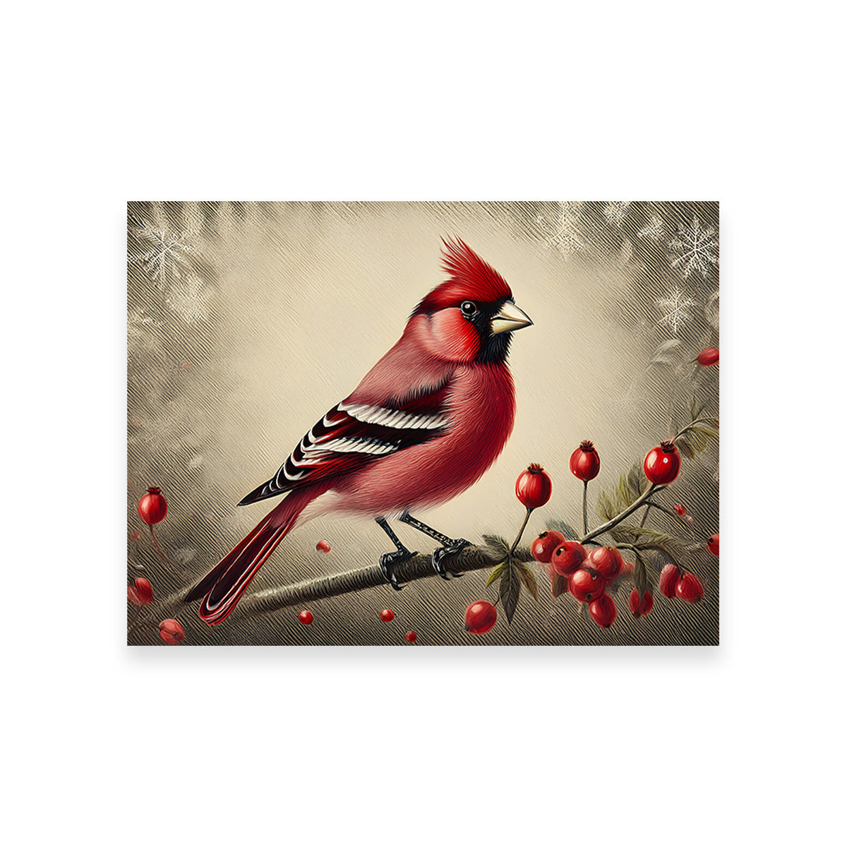 Exquisite Classic Northern Cardinal Wall Art for Home Decor