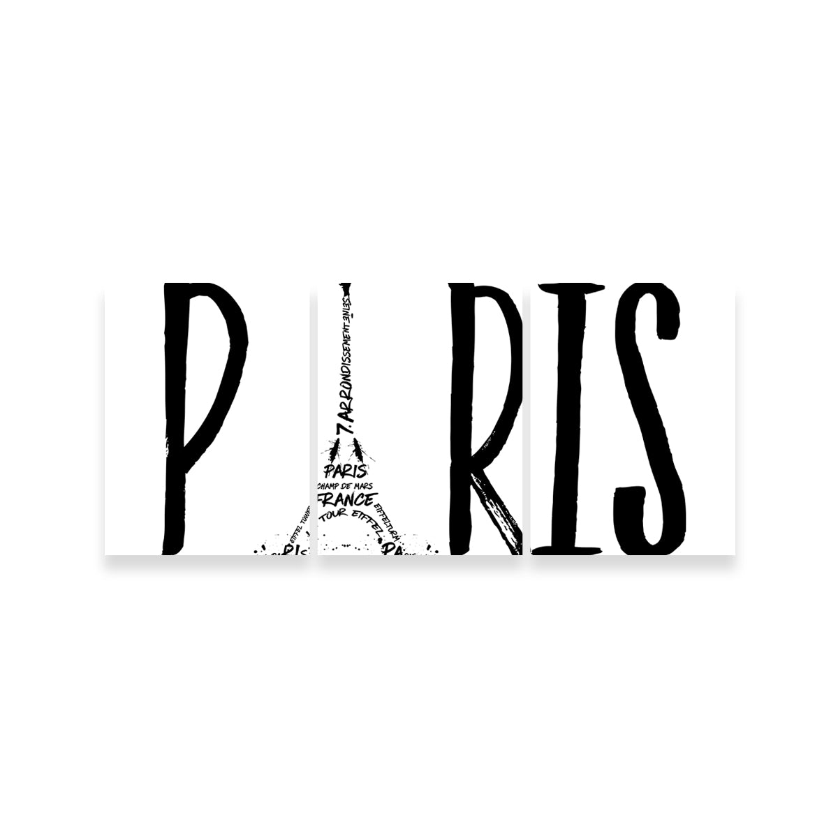 PARIS Typography Wall Art - Stunning Canvas Prints for Home Decor