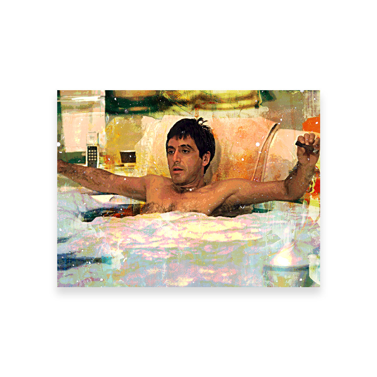 Scarface Bathtub High - Quality Wall Art for Home Decor