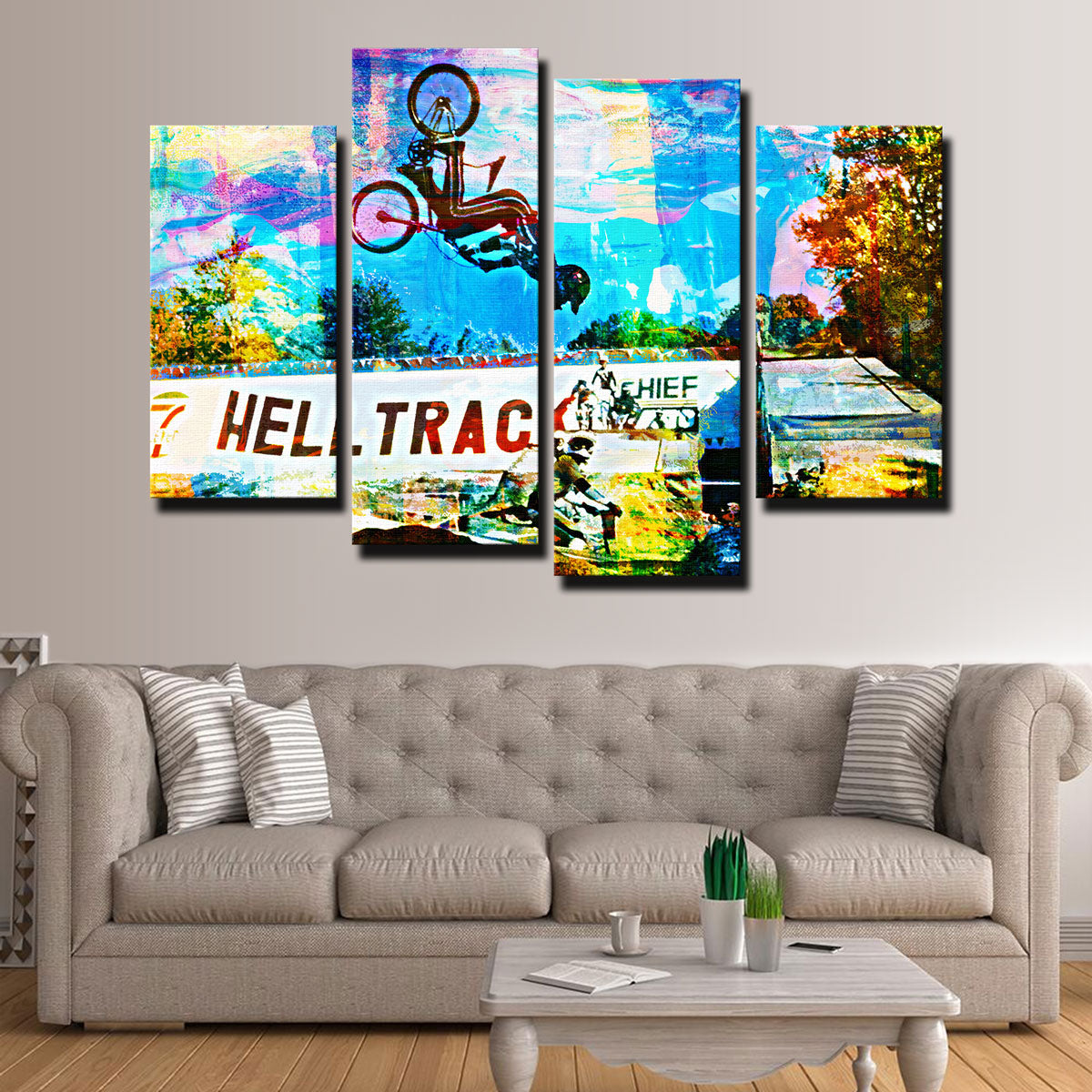 Stunning RAD Flip Wall Art - Handmade with Museum - Quality Canvas