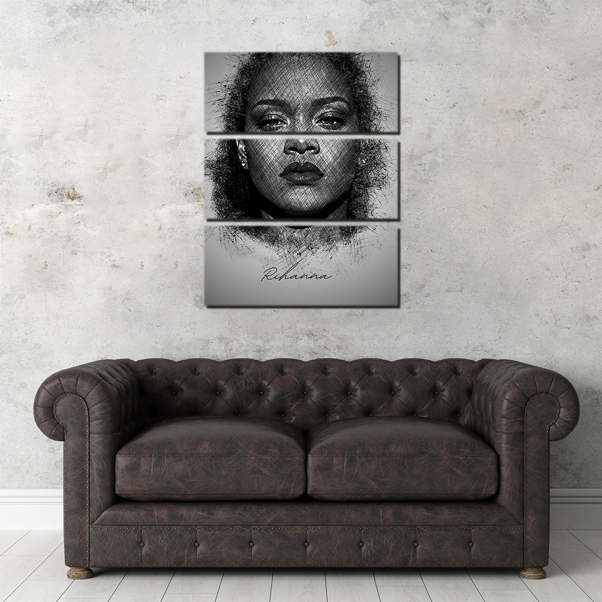 Stunning Rihanna Sketch Wall Art for Home Decor