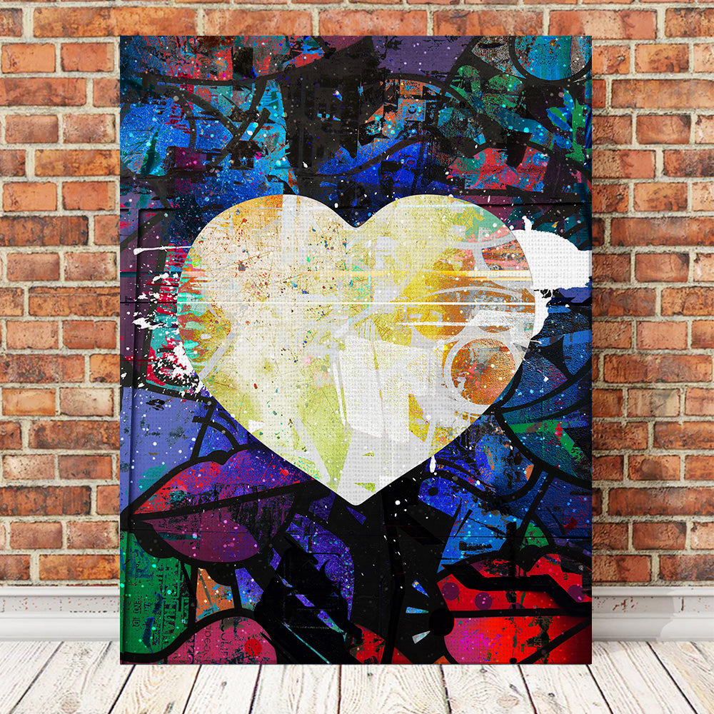 Unique Graffiti Heart Wall Art by Studiodtalk