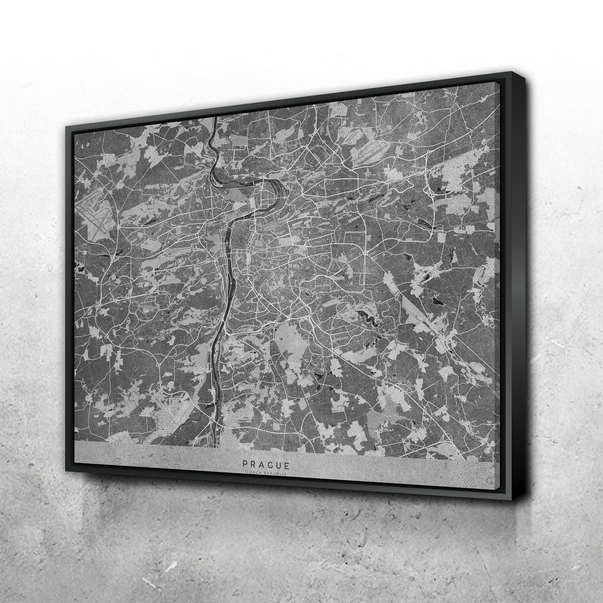 Stunning Prague Map 2 Wall Art for Your Home Decor