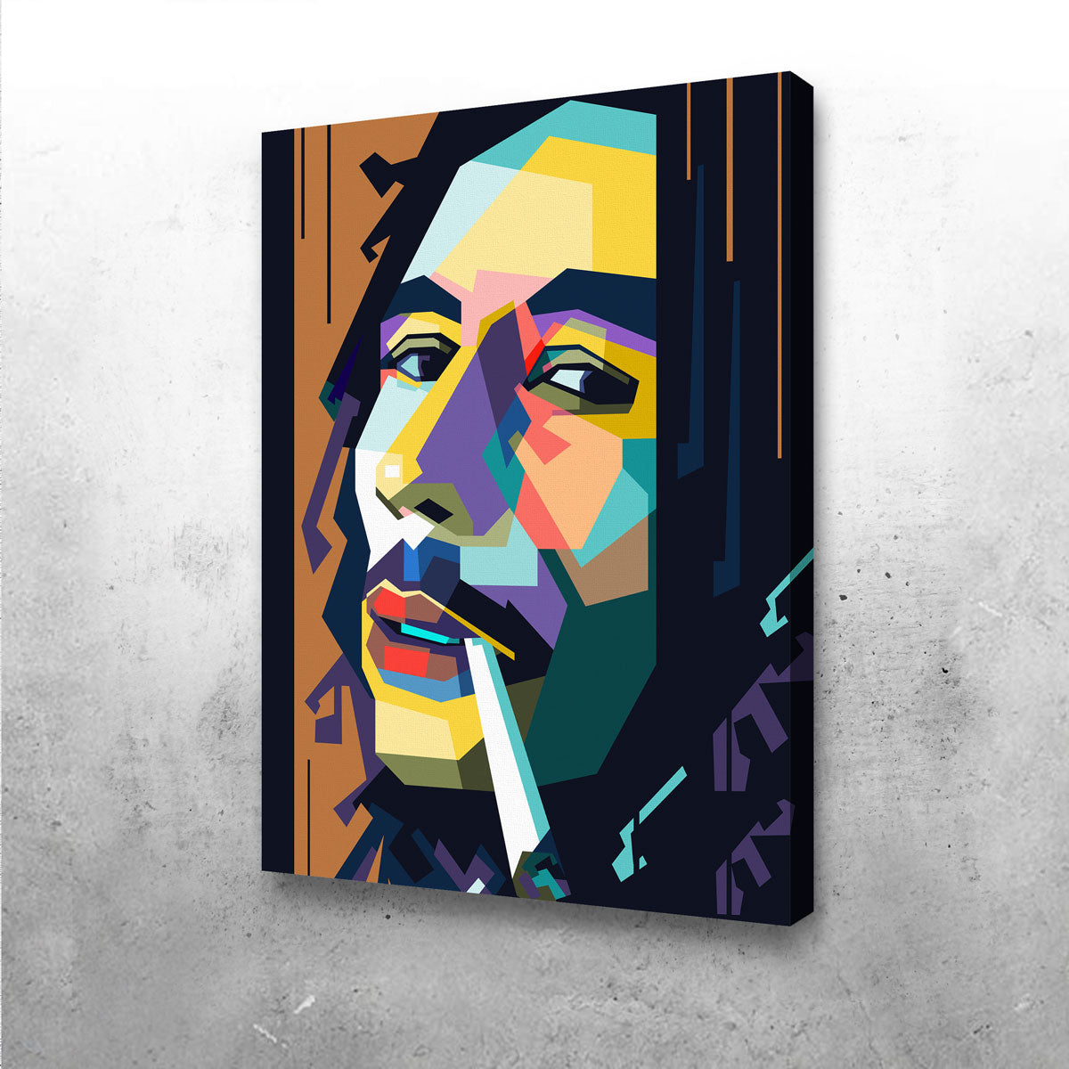 Stunning Abstract Bob Marley Wall Art by Ralph & Laura Design