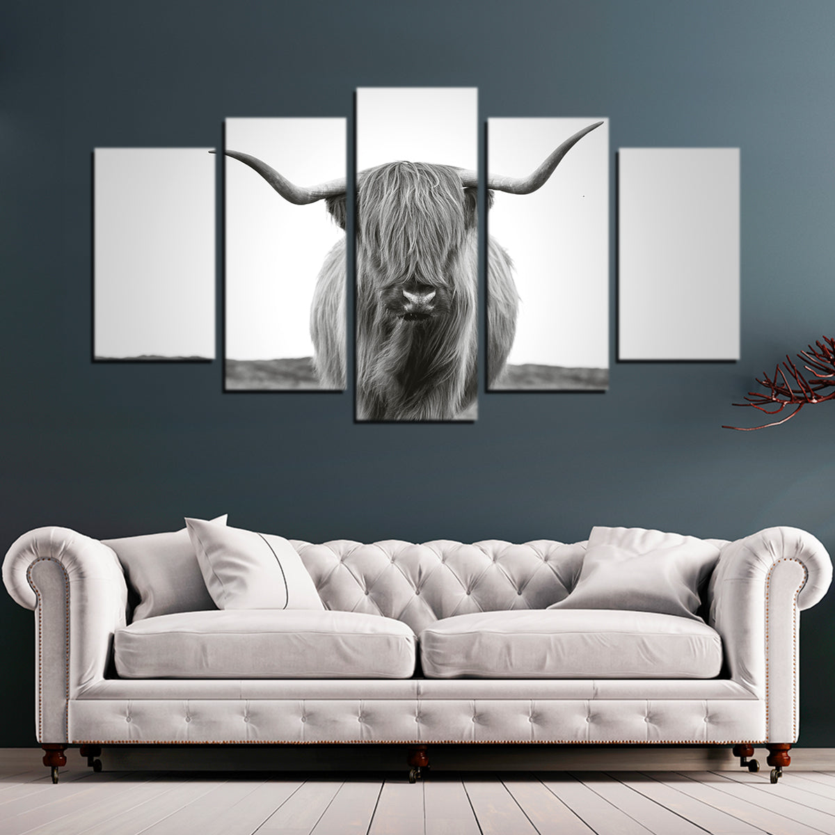 Gorgeous Scottish Bull Wall Art - Ideal for Home Decor
