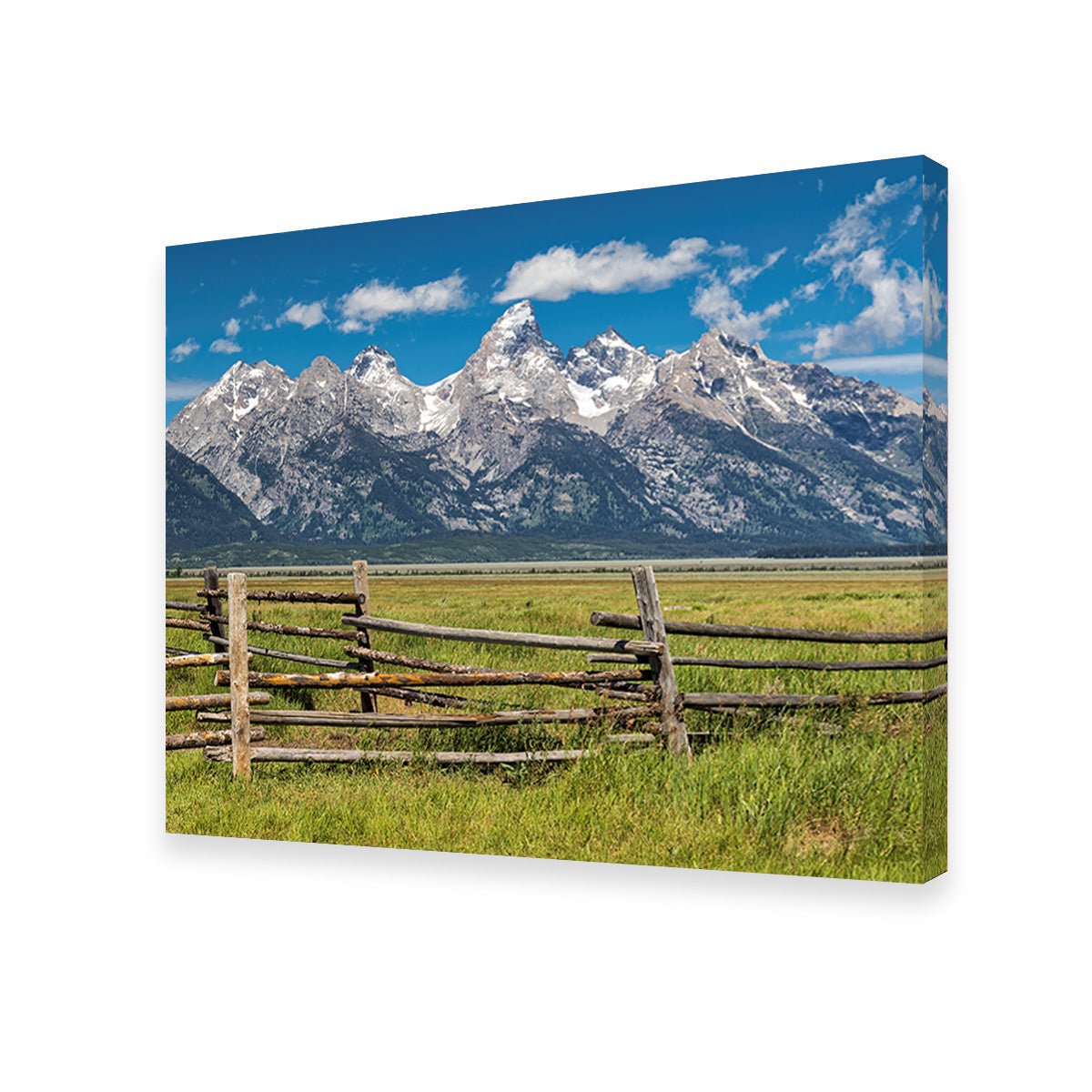 Stunning Grand Tetons and Corral Fence Wall Art for Your Home Decor