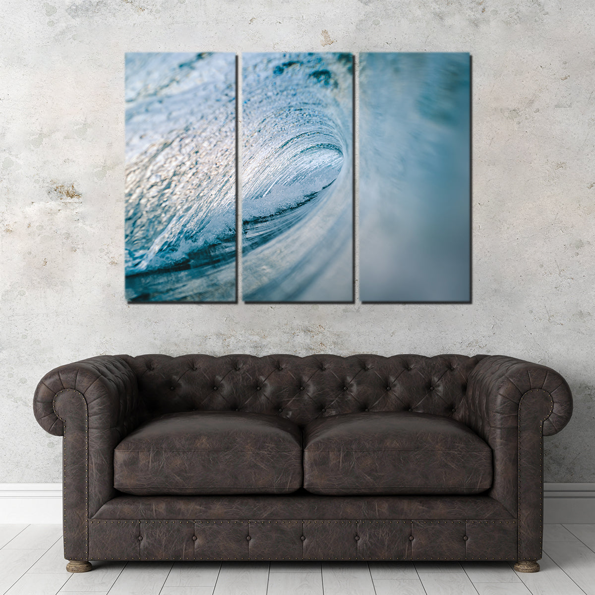Stunning Blue Ice Wall Art by Lucas Moore