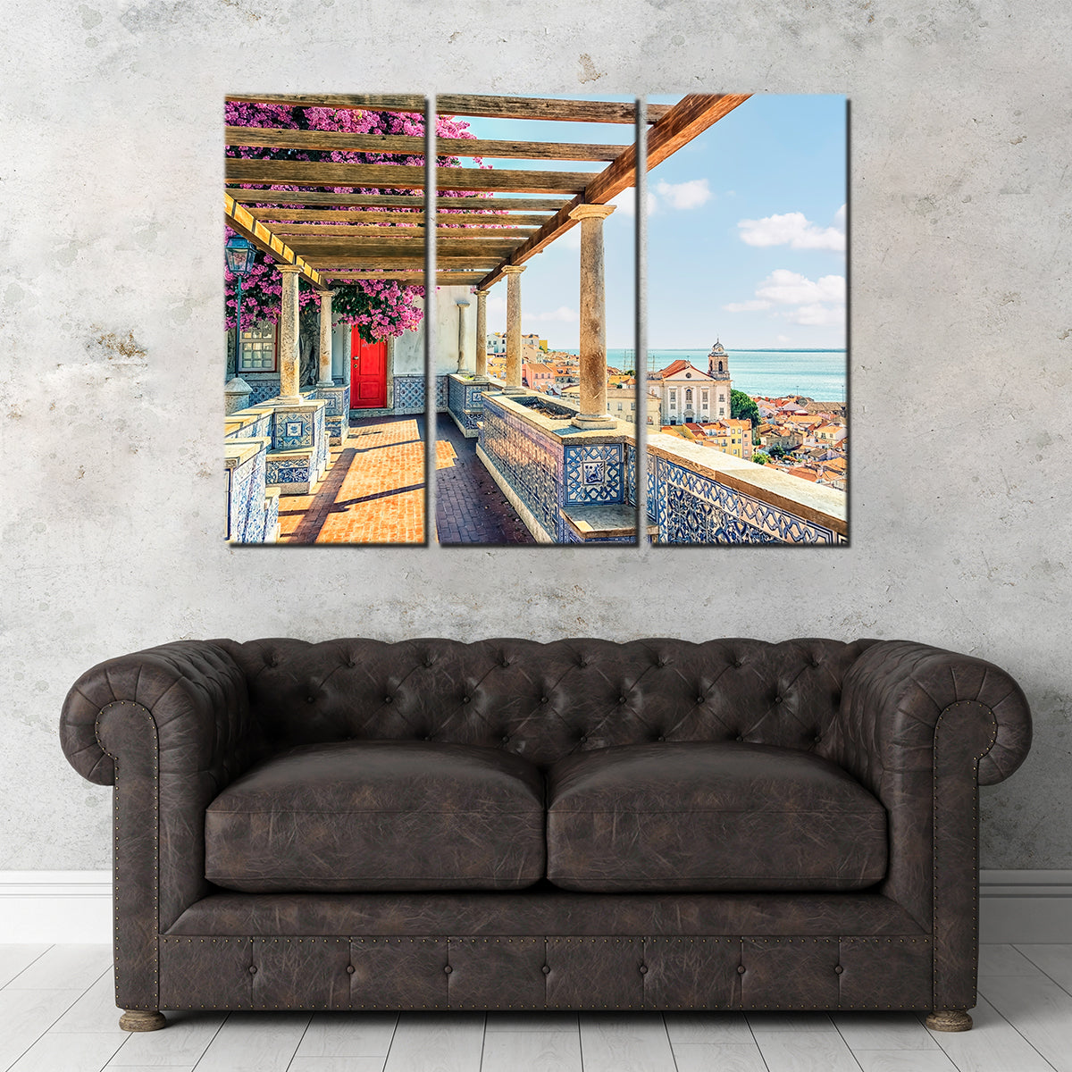 Exquisite Lisbon Roofs Wall Art by Manjik Pictures
