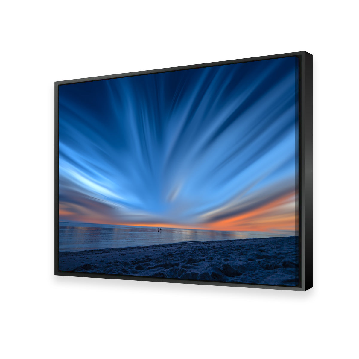 Blue Explosion Wall Art by Eileen Rollin - Museum Quality Canvas Print